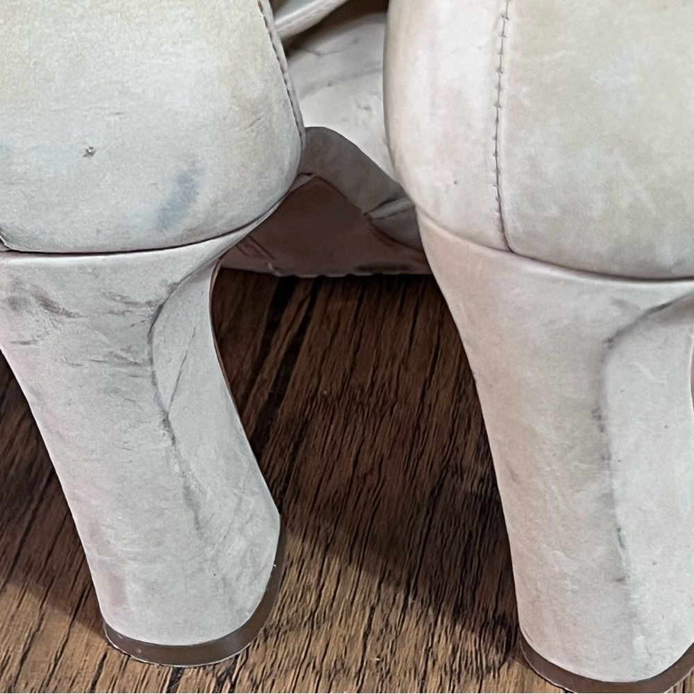 Vince Camuto Vince Camuto Ketrinda Block Heels Women’s Size 8.5 Beige/Ta Size US 8.5 / IT 38.5 - 8 Thumbnail