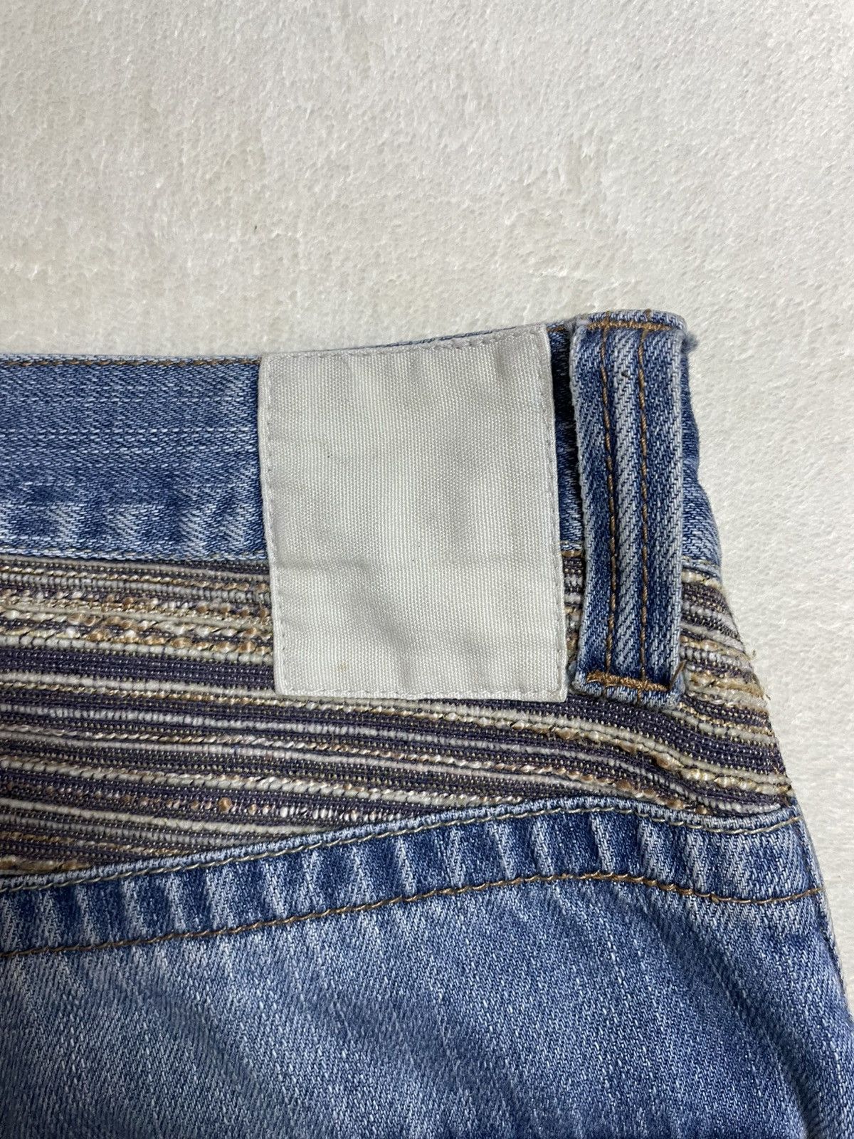 Japanese Brand Vintage Rovertry Mudwash Faded Distress Denim Jeans Size US 31 - 15 Thumbnail