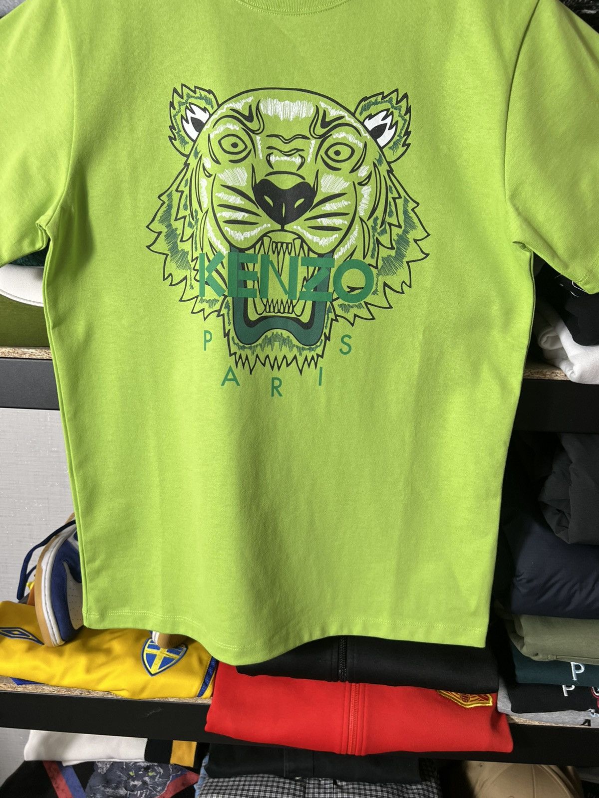 Kenzo 🐯 NWT Kenzo Tiger T-Shirt Lime Green Size S 🔥 Size US S / EU 44-46 / 1 - 4 Thumbnail