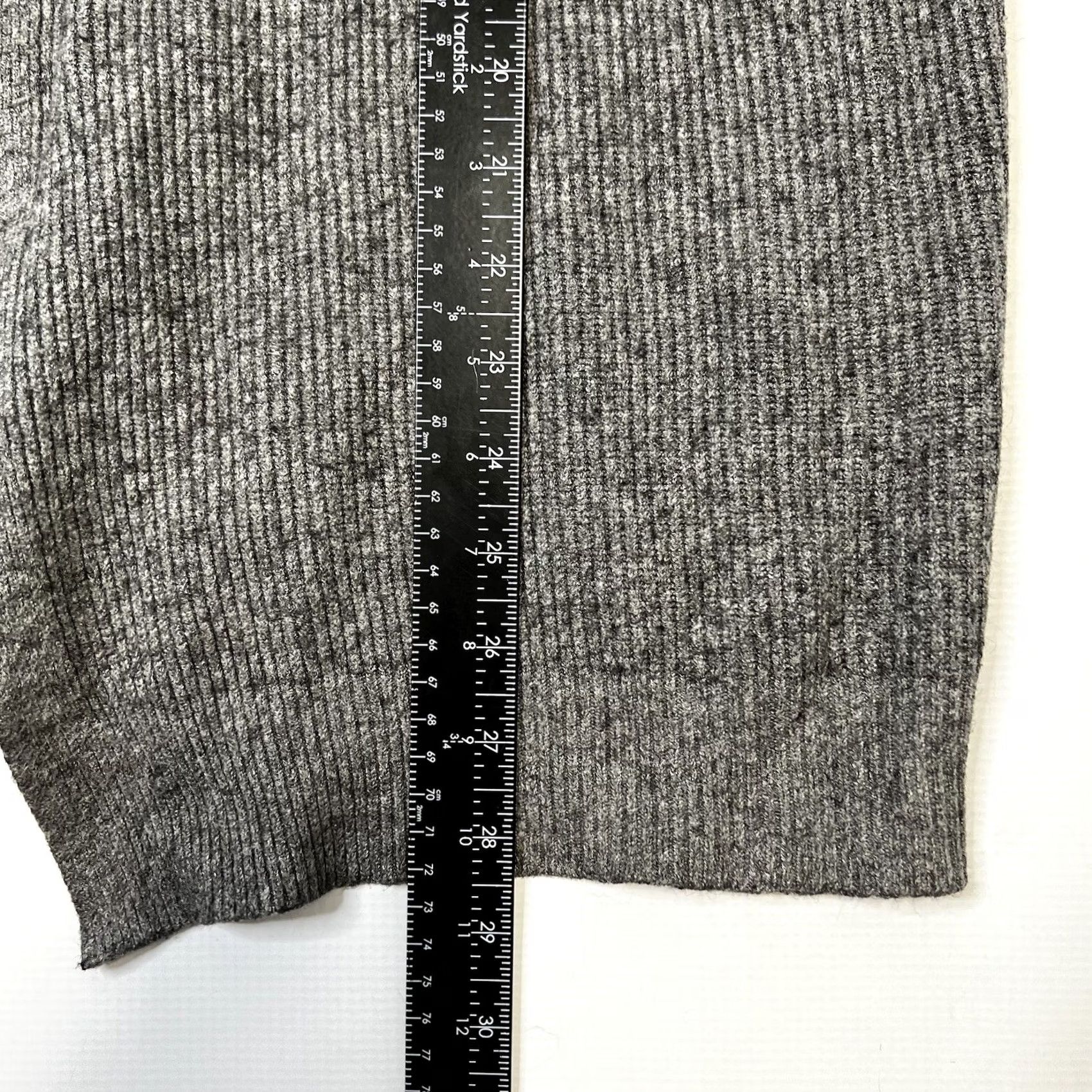 Vintage DREAMERS Debut Cardigan Womens Large Gray Open Front Balloon Sleeve Sweater Size L / US 10 / IT 46 - 5 Thumbnail