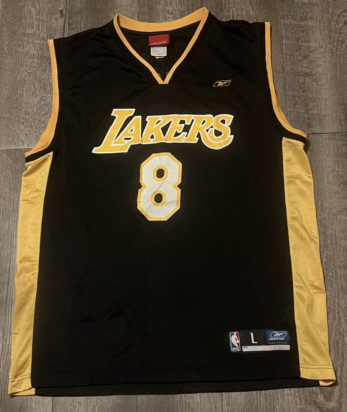 Reebok Vintage Reebok Los Angeles Lakers Kobe Bryant 8 Black Jersey Size US L / EU 52-54 / 3 - 1 Thumbnail