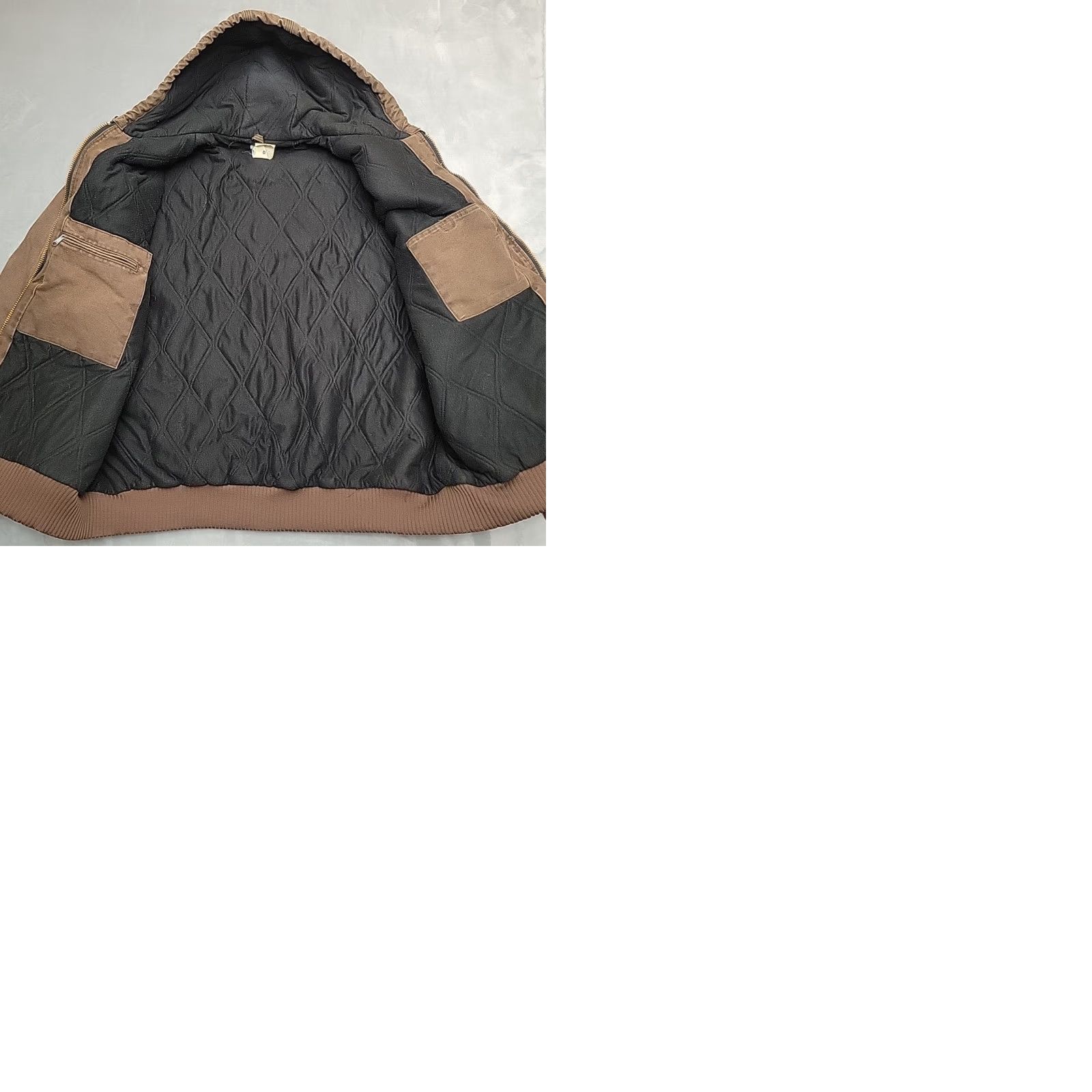 Carhartt VTG Carhartt Active Jacket Mens 2XLT Brown Duck Canvas Hooded Lined J130 CHT Jacket Workwear Mens Size US XXL / EU 58 / 5 - 9 Thumbnail