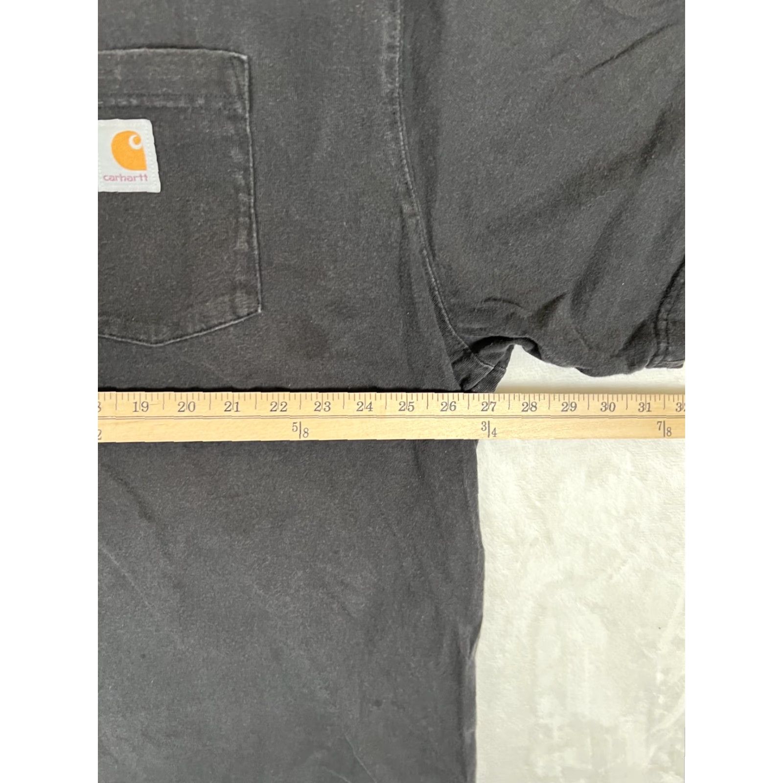 Carhartt VINTAGE Carhartt Black Pocket Tee T-Shirt 2XL Regular Crew Neck Short Sleeve Men K87 Grunge 90s Size US XXL / EU 58 / 5 - 5 Thumbnail