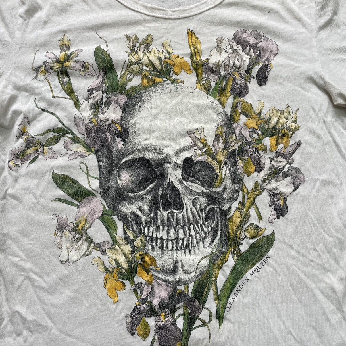 Alexander McQueen Vintage Y2K ALEXANDER MCQUEEN SKULLS FLOWERS ABSTRACT 90s Size M / US 6-8 / IT 42-44 - 3 Thumbnail