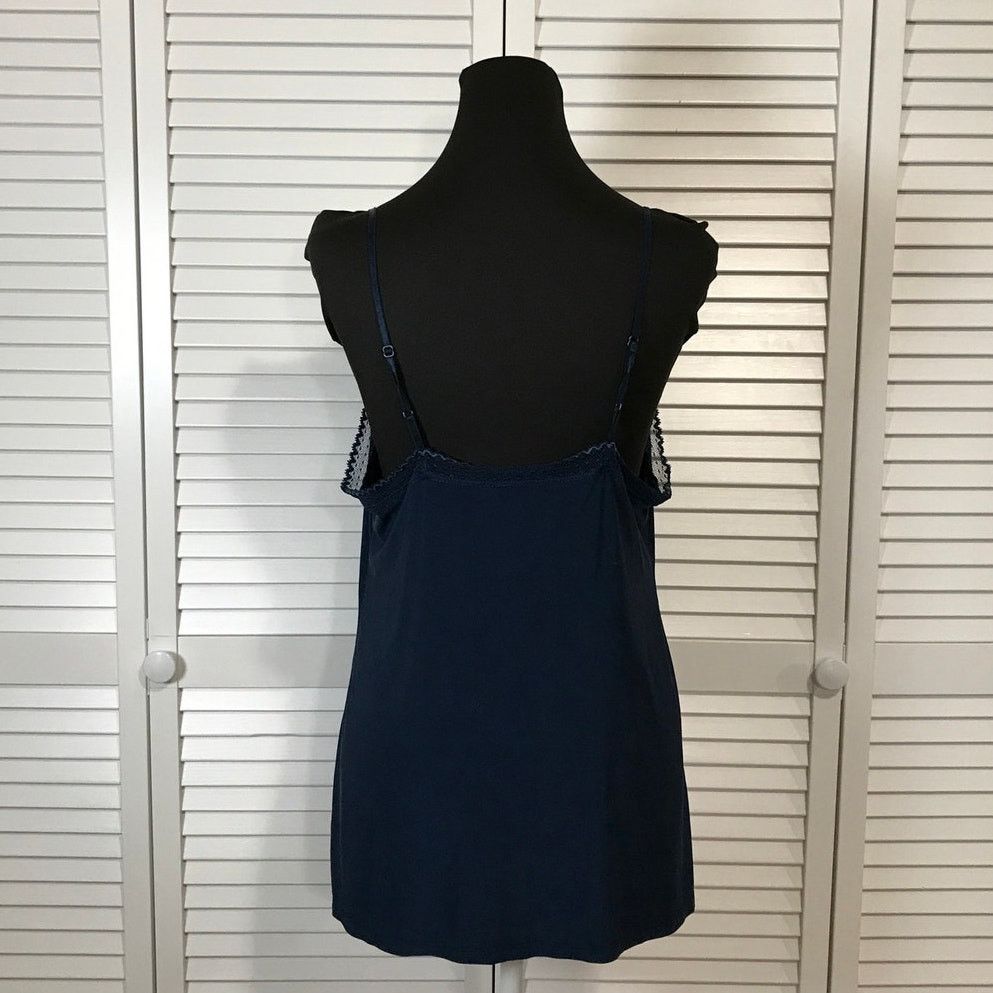 George George Sleepwear Dark Navy Blue A-line Mini Nightgown L Size ONE SIZE - 6 Thumbnail