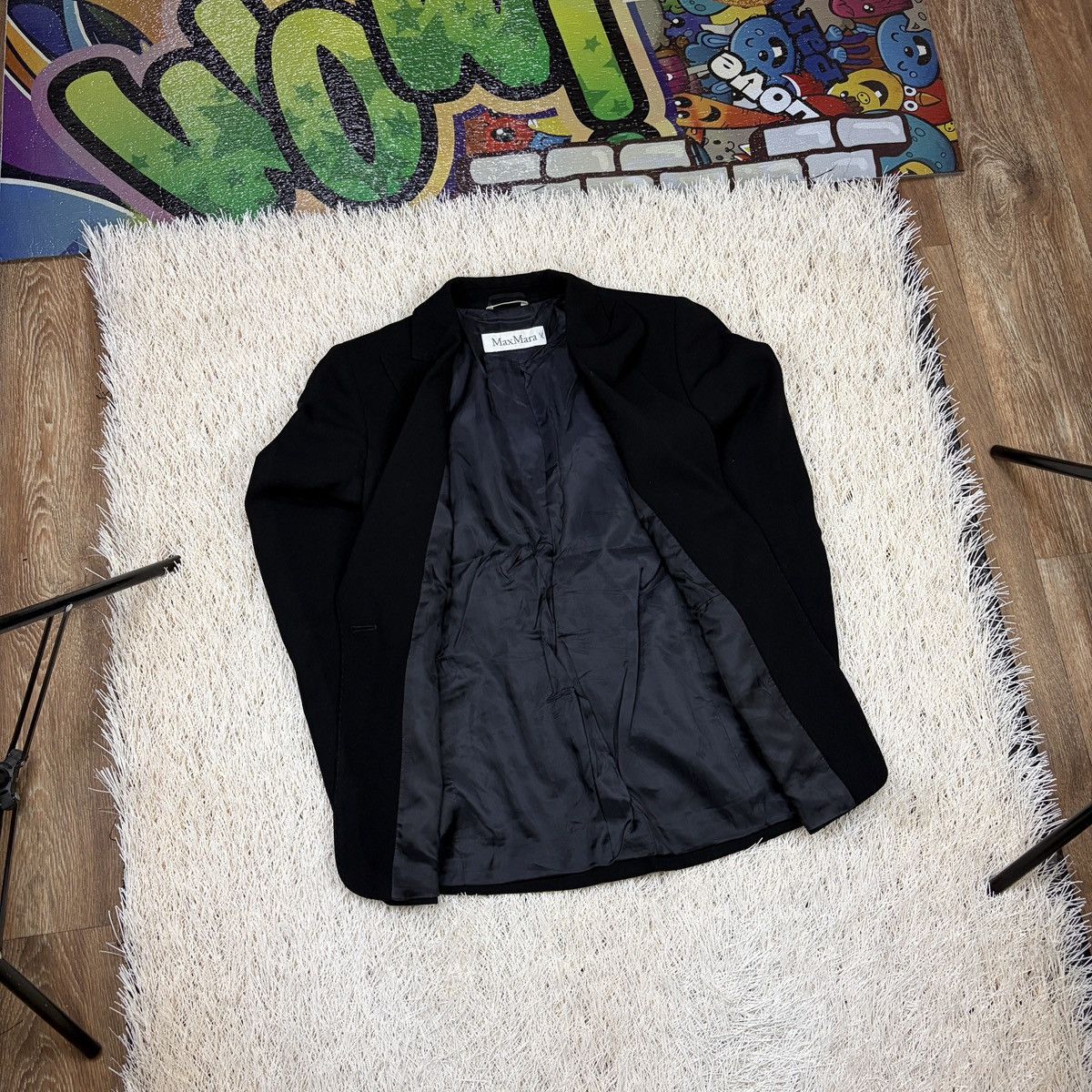Max Mara Max Mara Wool Blazer Black Single Button Jacket size 40 S Size S / US 4 / IT 40 - 3 Thumbnail
