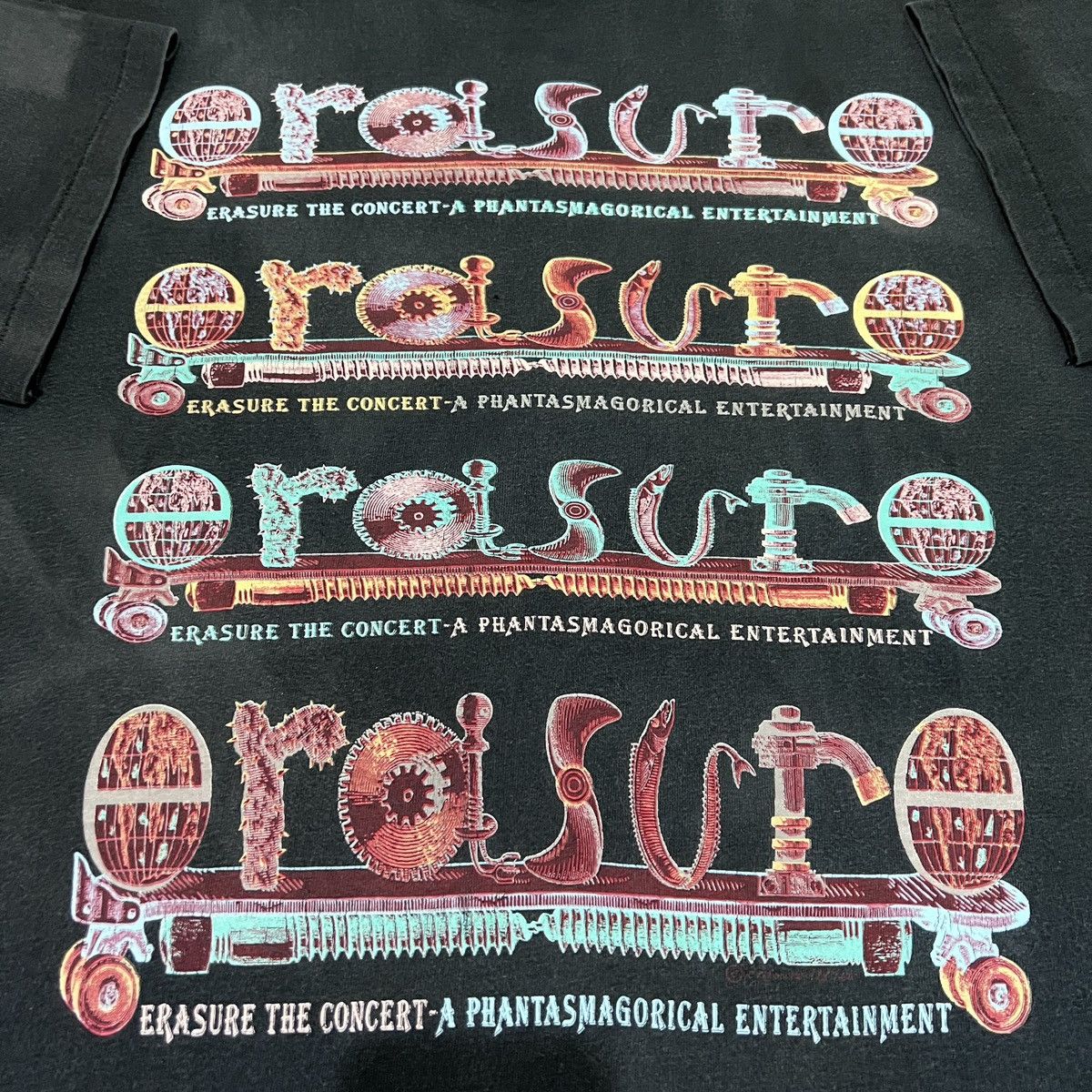 Band Tees × Vintage Vintage 90s Erasure Pop duo Promo Tee Faded Electropop Size US L / EU 52-54 / 3 - 2 Thumbnail