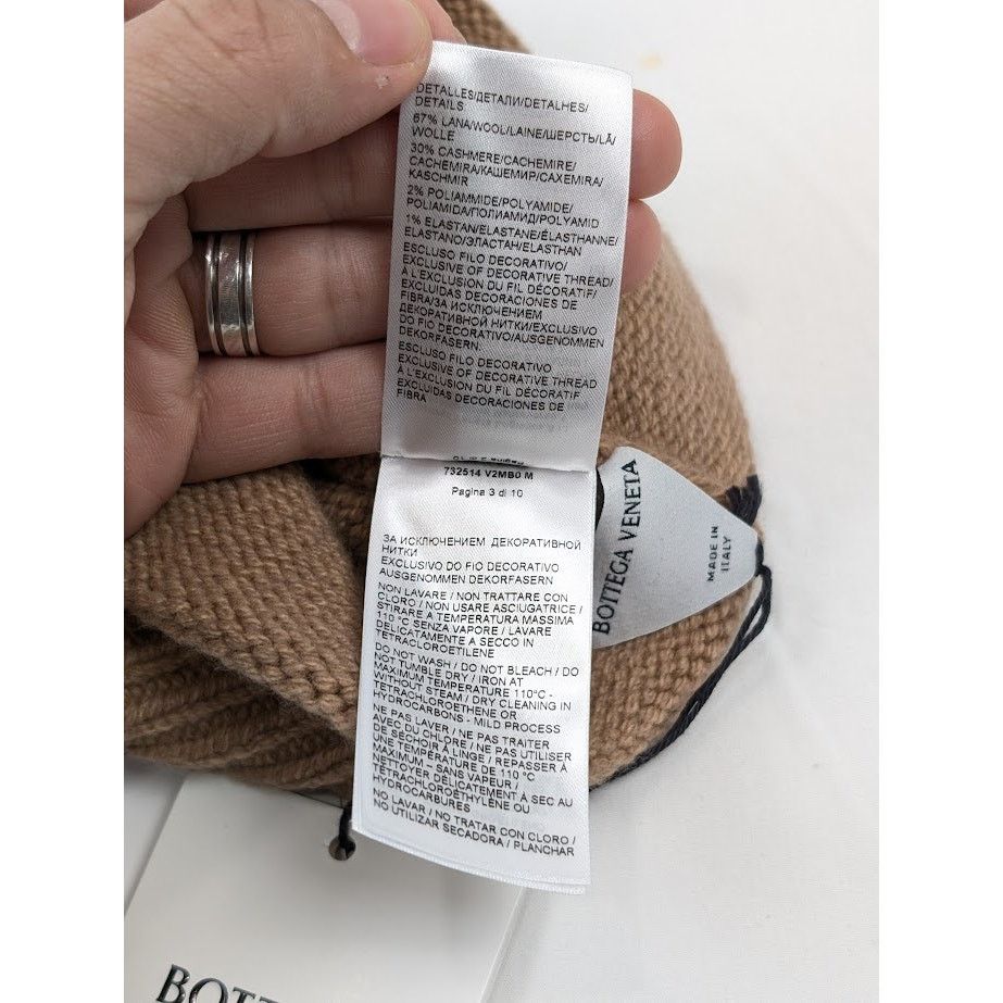 Bottega Veneta o1rshd1 Size: M / Overlock Wool Cashmere Beanie Hat / Cap Size ONE SIZE - 14 Thumbnail