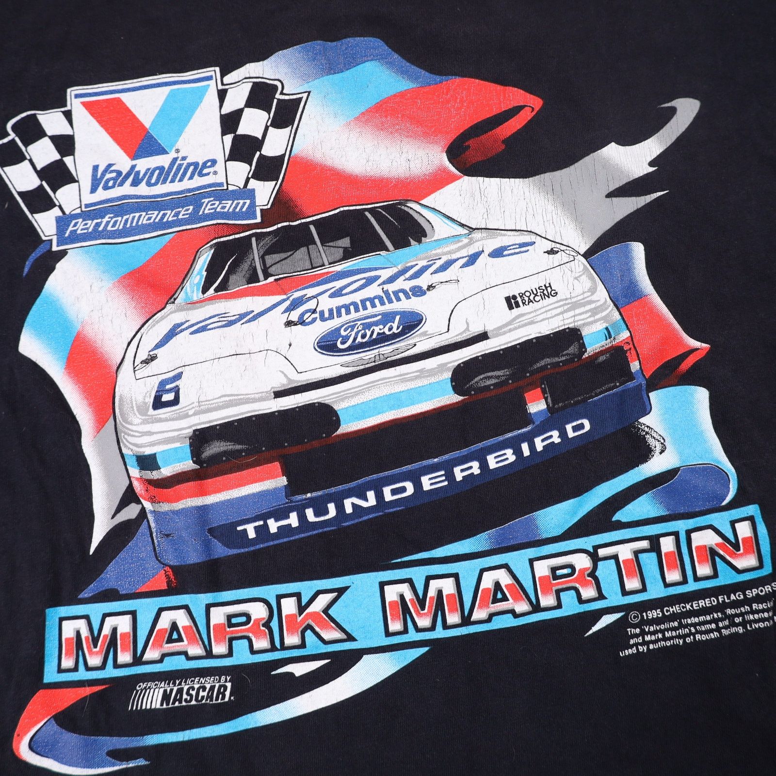 NASCAR × Vintage Vintage Nascar Valvoline Racing Mark Martin Graphic T Shirt Size US XXL / EU 58 / 5 - 4 Thumbnail
