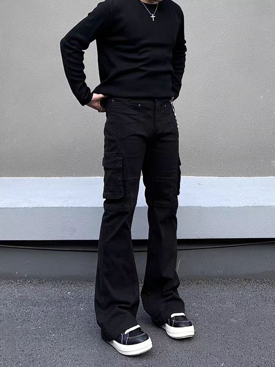 Jean Loose-fitting black pants Size US 34 / EU 50 - 2 Thumbnail