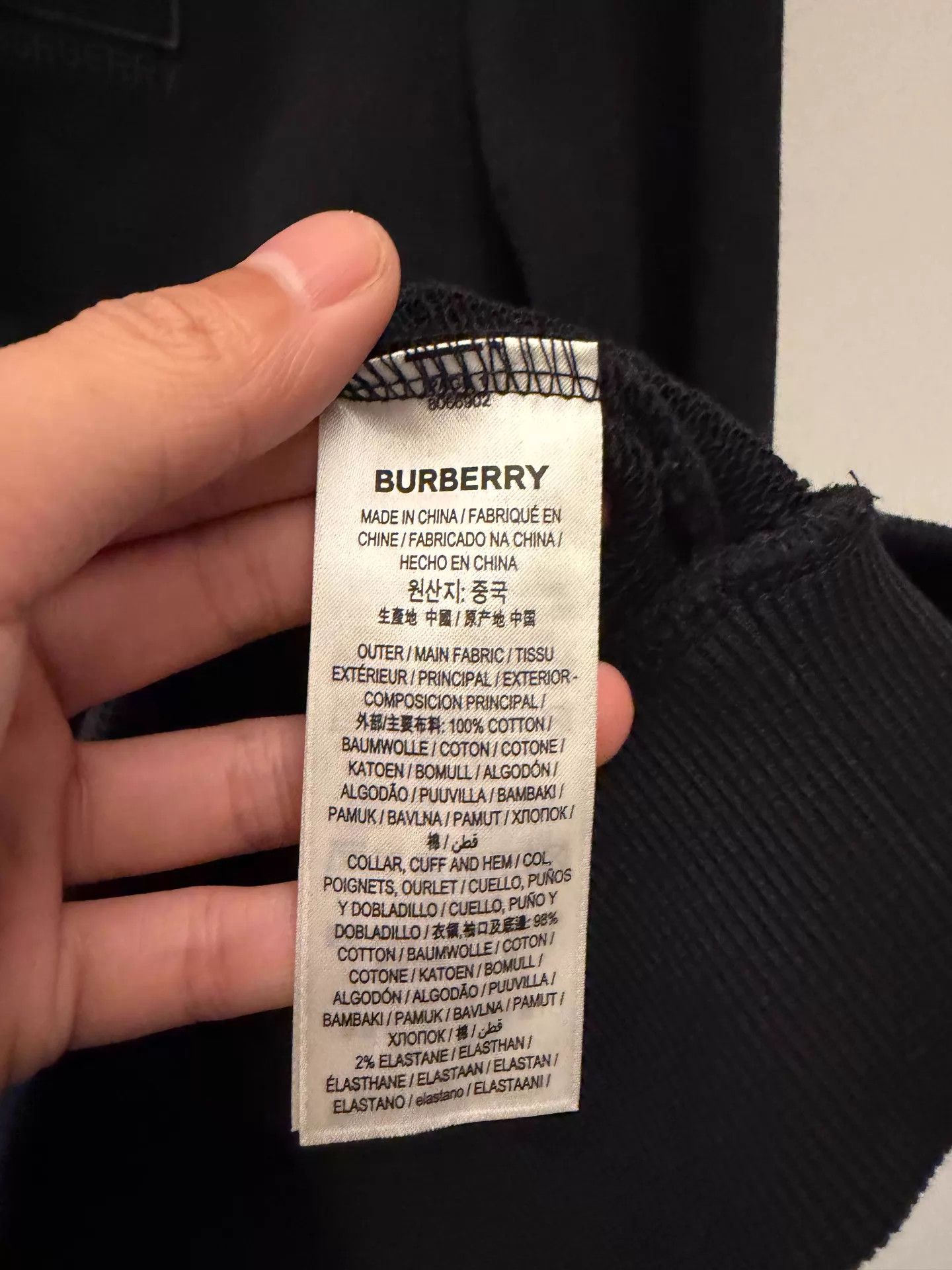 Burberry Burberry Black Crewneck Sweatshirt S New Size S / US 4 / IT 40 - 5 Thumbnail