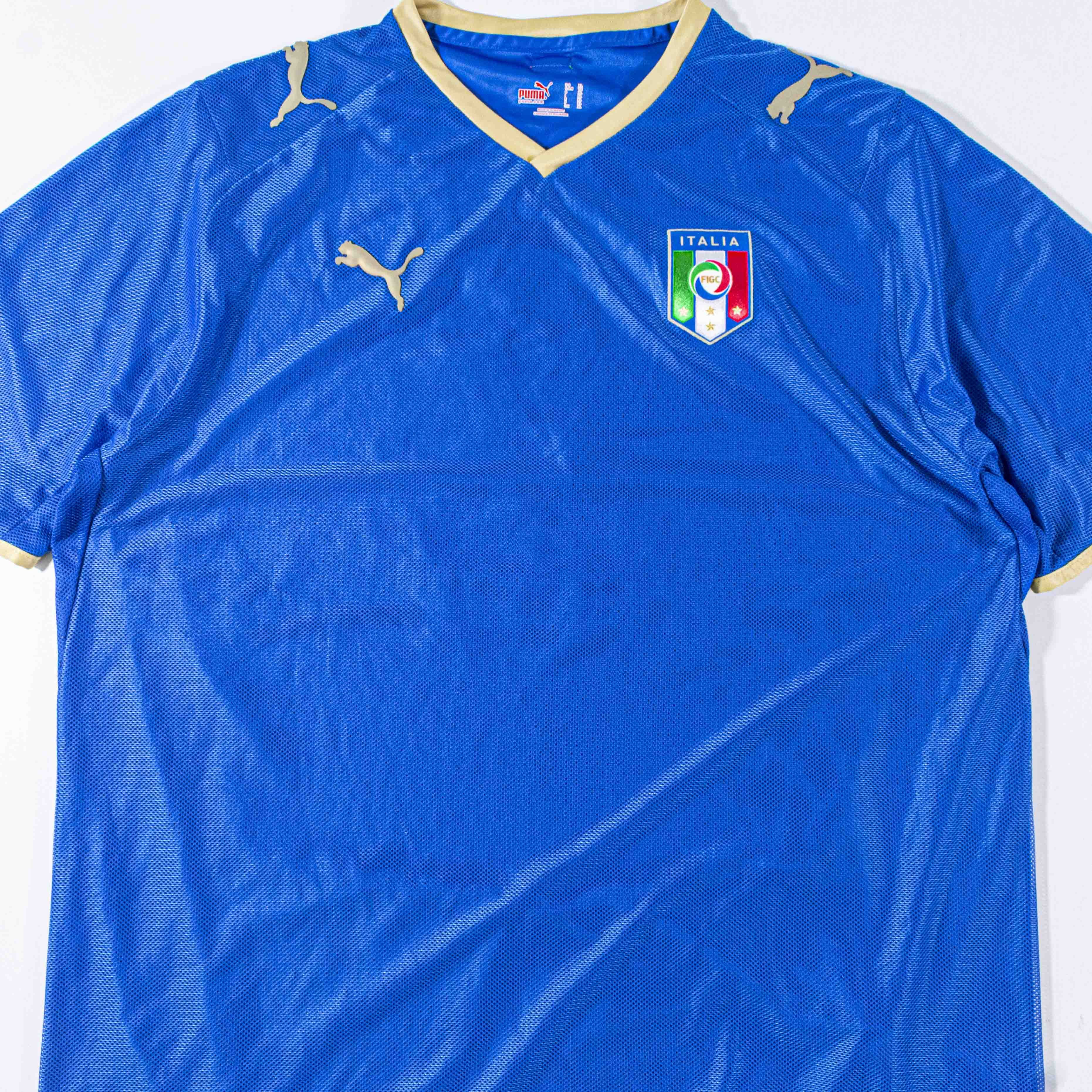 Puma Vintage Puma 2007 2008 Italy Home Jersey Luca Toni 9 Euro Size US XL / EU 56 / 4 - 4 Thumbnail