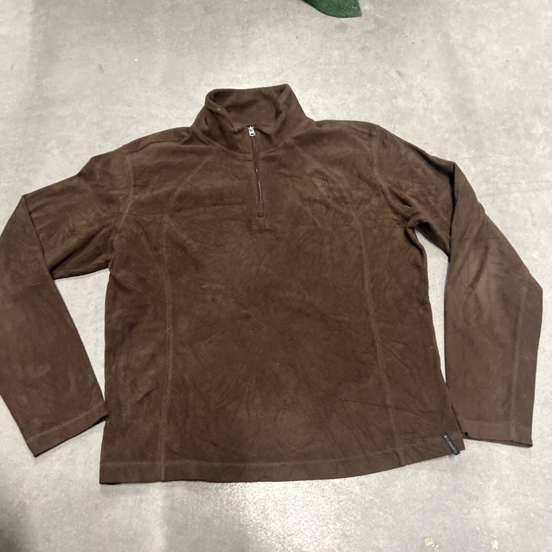 Vintage Columbia Sport Wear Company Womens 1/4 Zip Pullover Brown Size L Size L / US 10 / IT 46 - 1 Thumbnail