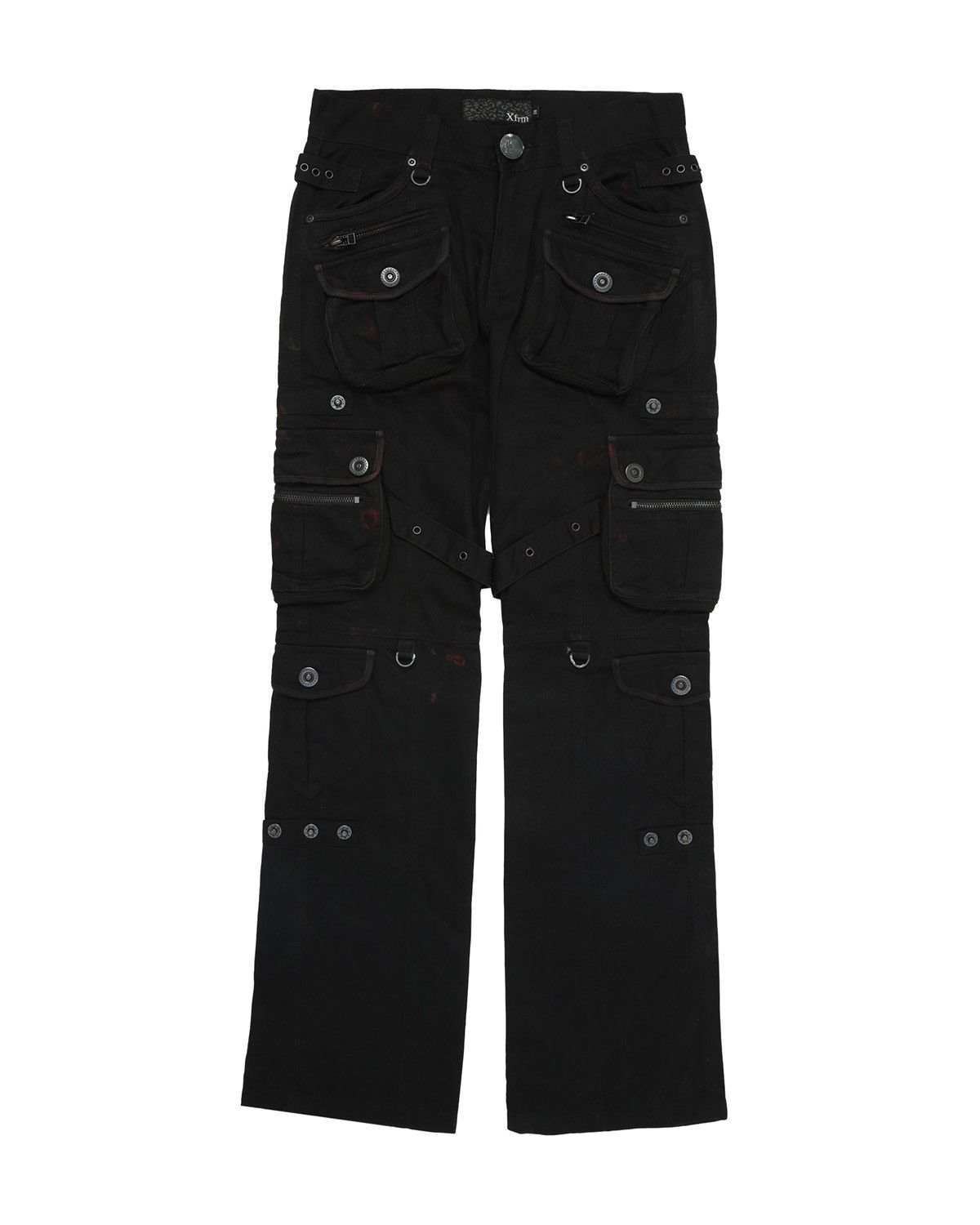 パンツ 00s archive bondage flare cargo pants Boneless Flared Bondage Cargo Pants – BLANK ARCHIVE