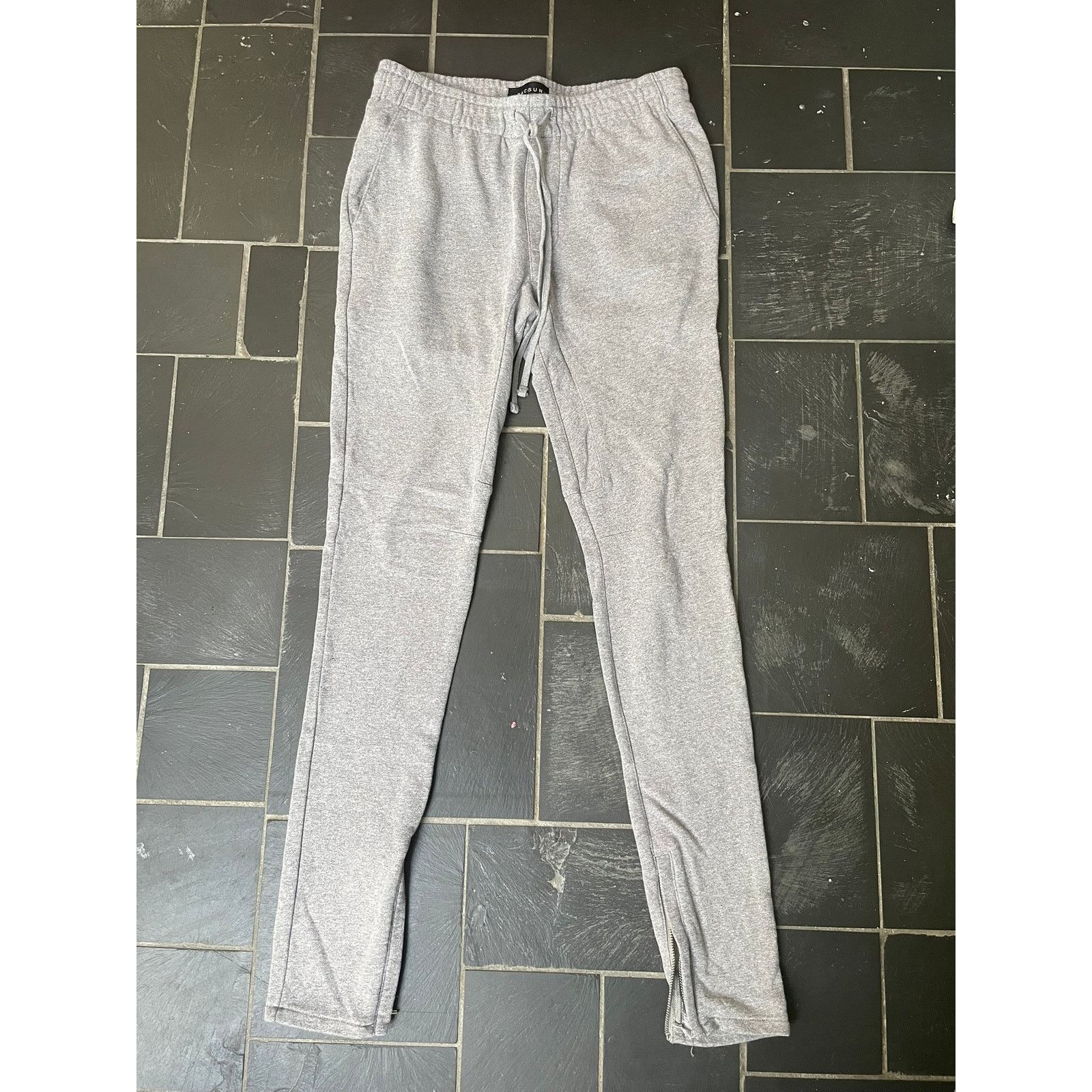 Pacsun Grey Pac Sun Zipper Sweatpants Fear of God Essentials Size US 32 / EU 48 - 1 Thumbnail