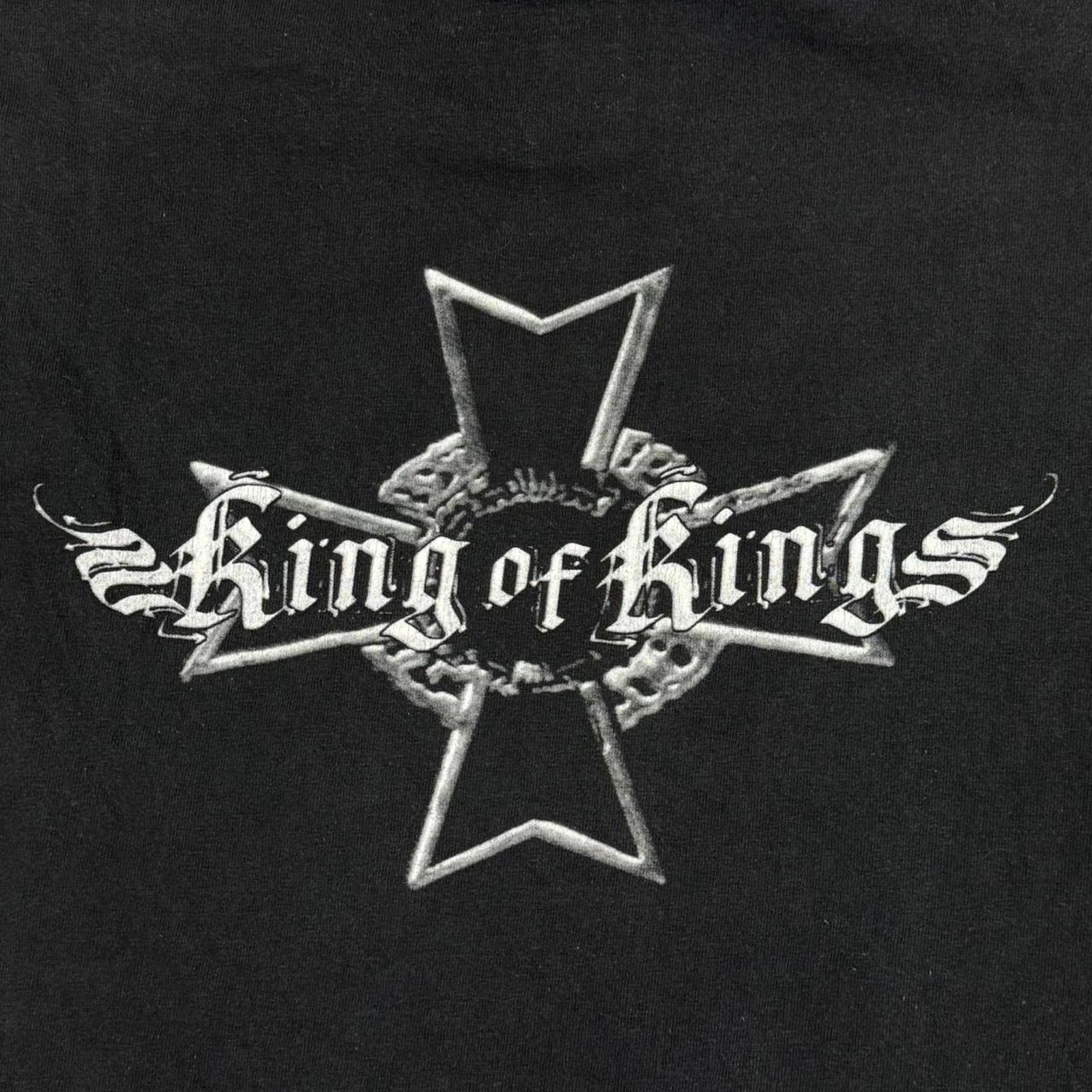 Vintage × WWE VINTAGE Y2K 2002 WWE TRIPLE H KING OF KINGS SKULL TEE: Size US L / EU 52-54 / 3 - 6 Thumbnail