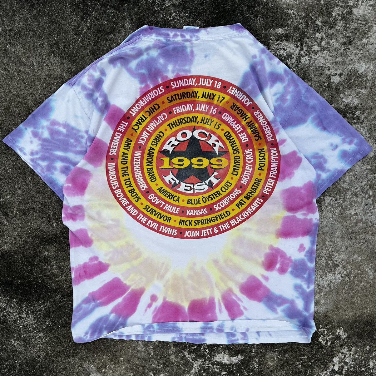 Band Tees × Vintage Vintage 99’s Rock Fest T-Shirt Size US XL / EU 56 / 4 - 2 Thumbnail
