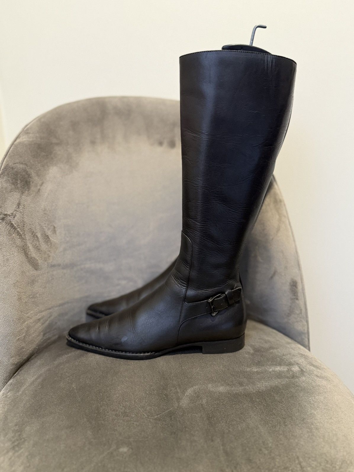 Gucci Gucci by Tom Ford Rare Vintage Moto Racing Y2K Leather boots Size US 7 / IT 37 - 5 Thumbnail