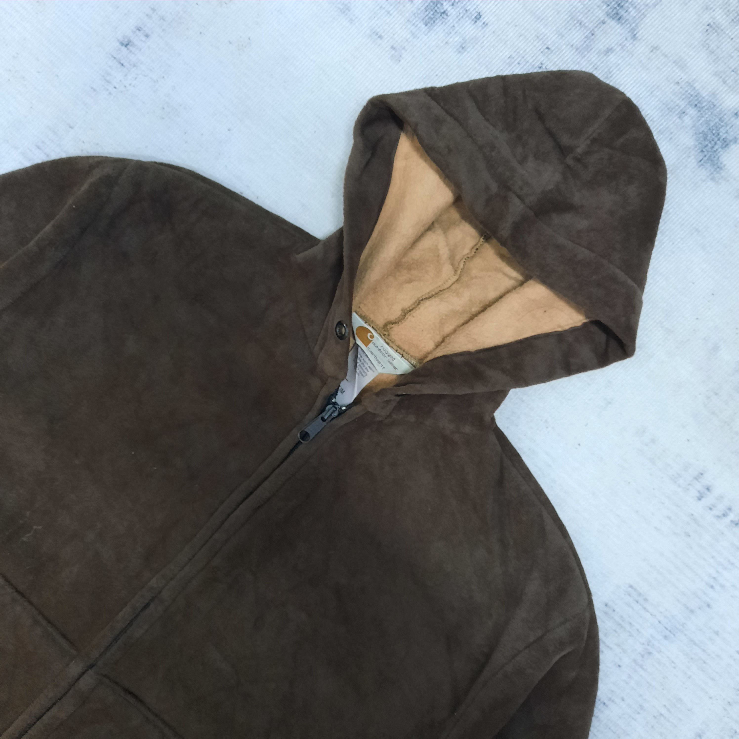 Carhartt 💥 Vintage carharrt rugged made in usa hoodie jacket Size US M / EU 48-50 / 2 - 2 Thumbnail