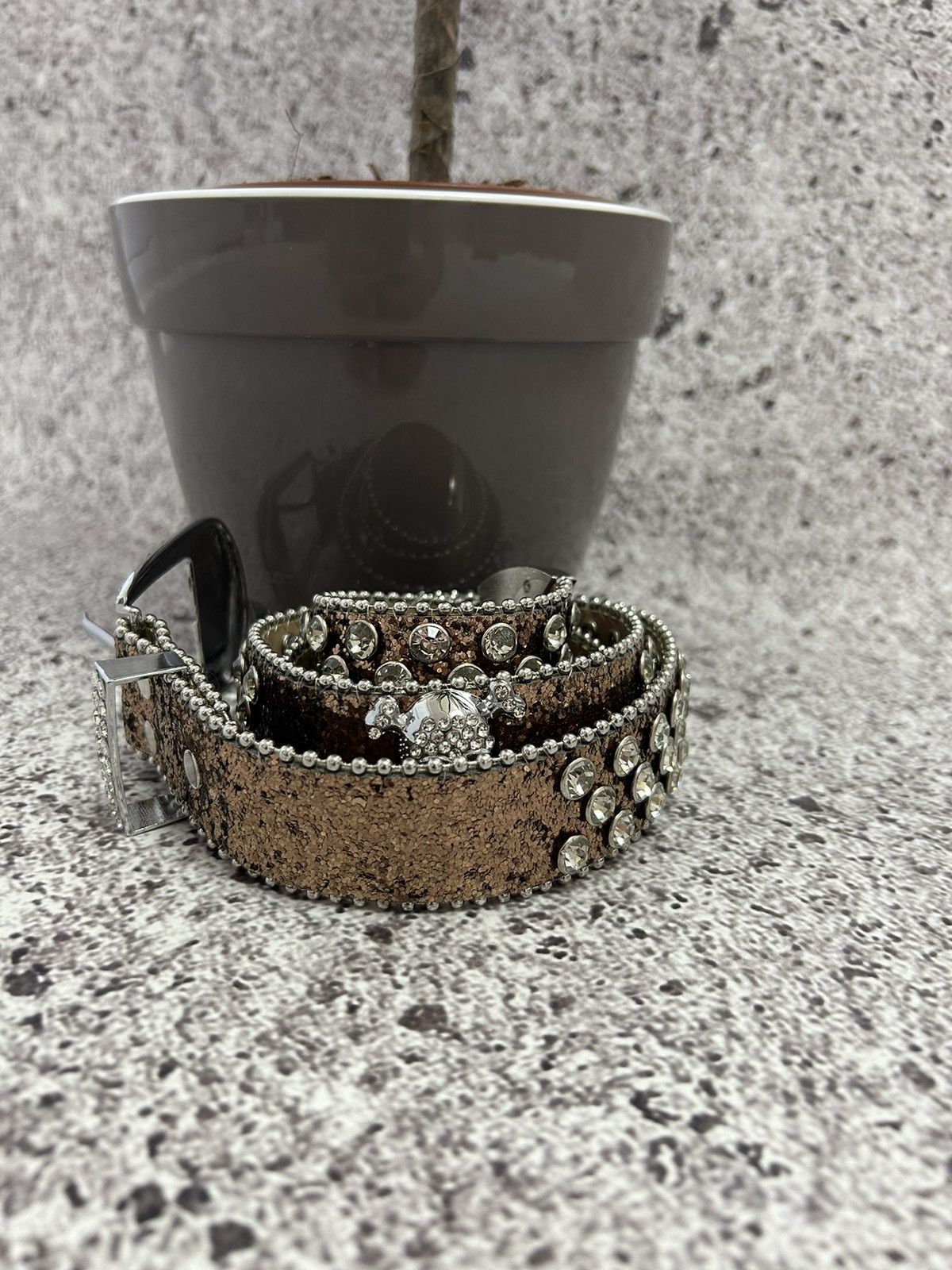 Japanese Brand × Vintage Vtg 90’s Japanese Metal Punk Rock Emo Goth Pirates Belt Y2K Size ONE SIZE - 5 Thumbnail