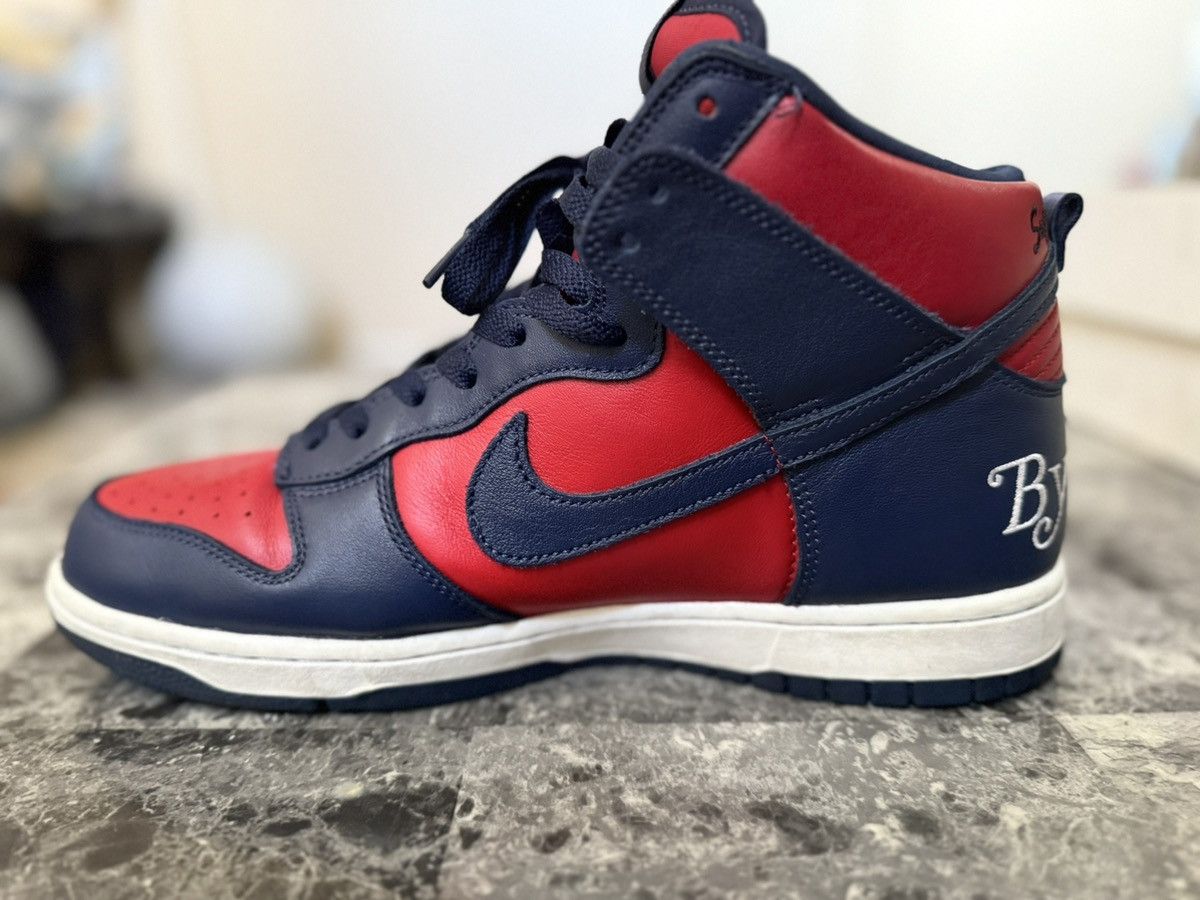 Nike × Supreme Supreme X Nike Dunk High SB “By any means” Size US 10 / EU 43 - 6 Thumbnail