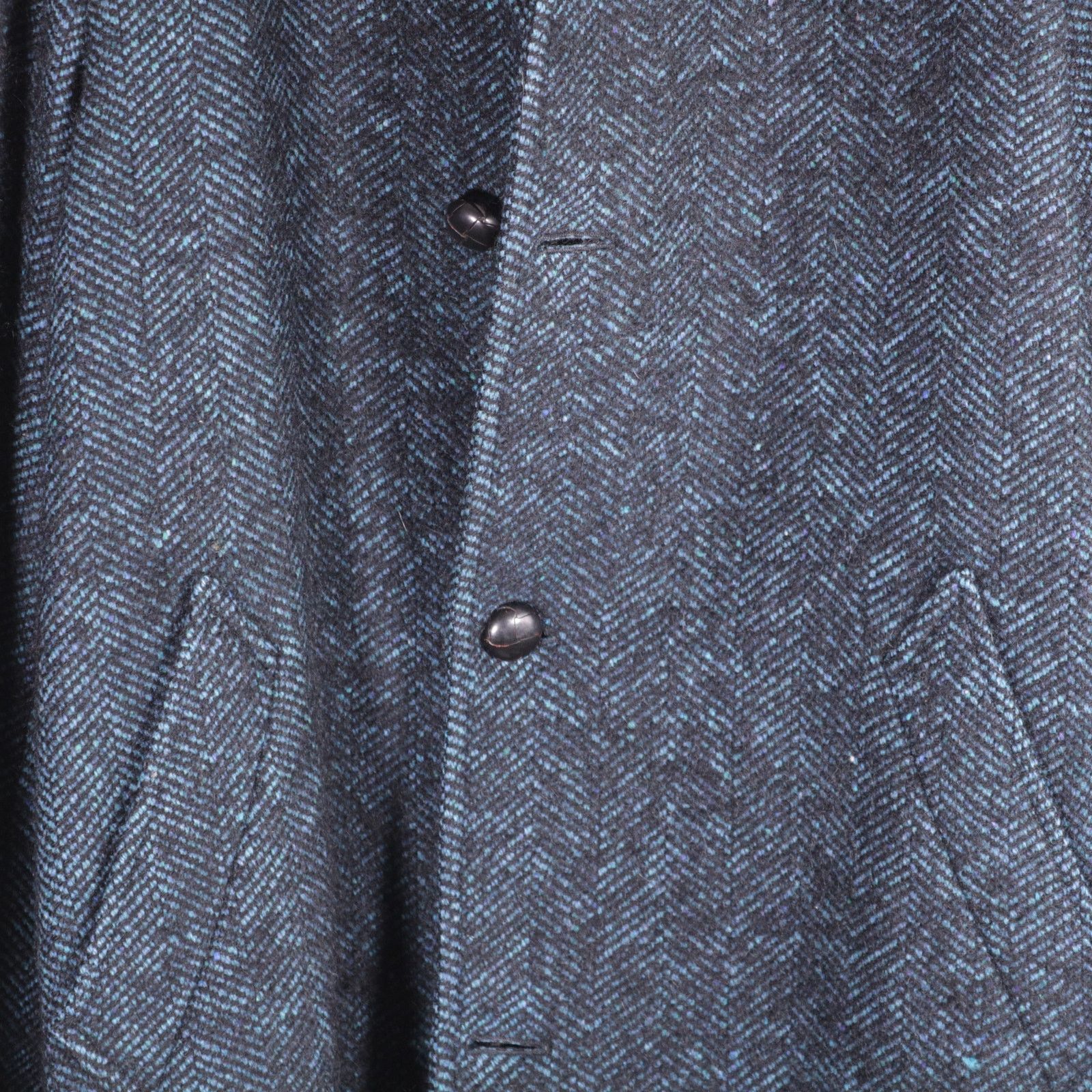 MP Massimo Piombo MP Massimo Piombo Herringbone Wool Coat Jacket 46 Small Size US S / EU 44-46 / 1 - 3 Thumbnail