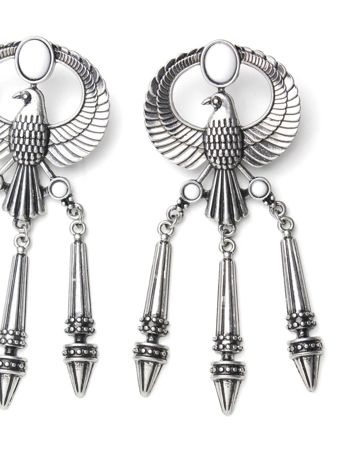 Vintage 2000S JAPANESE MADE MYTHIC EAGLE EARRINGS Size ONE SIZE - 3 Thumbnail