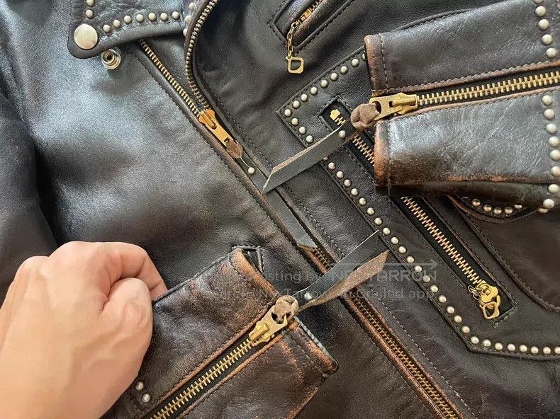Buco Buco Classic leather jacket of cable-stayed horse leather Size US S / EU 44-46 / 1 - 5 Thumbnail