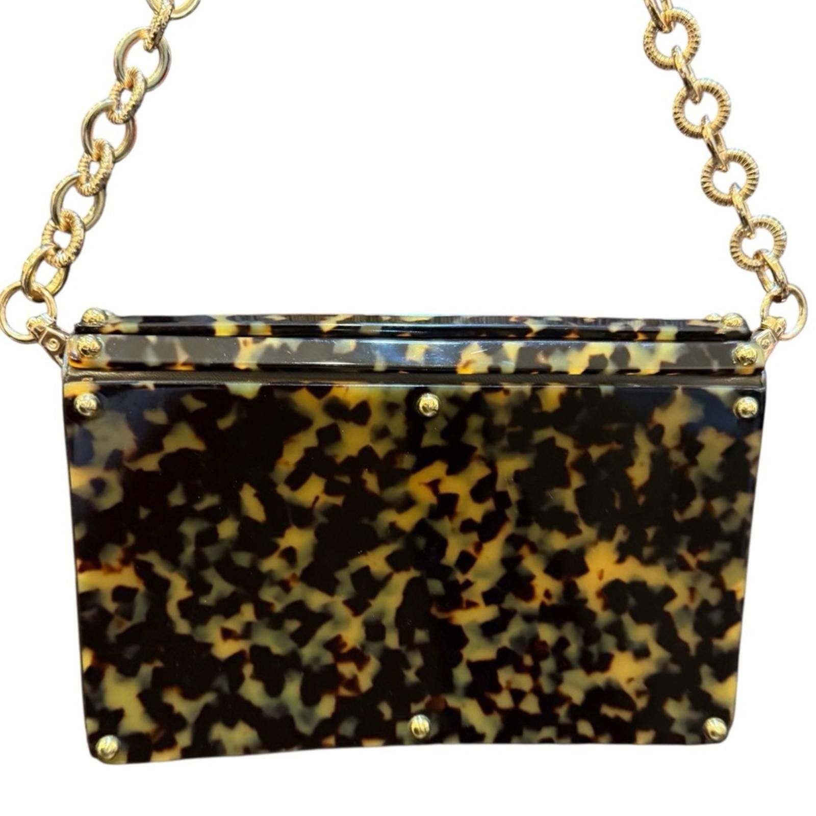 Jimmy Choo Jimmy Choo “Candy” Snake and Faux Tortoise Shoulder Bag Size ONE SIZE - 4 Thumbnail