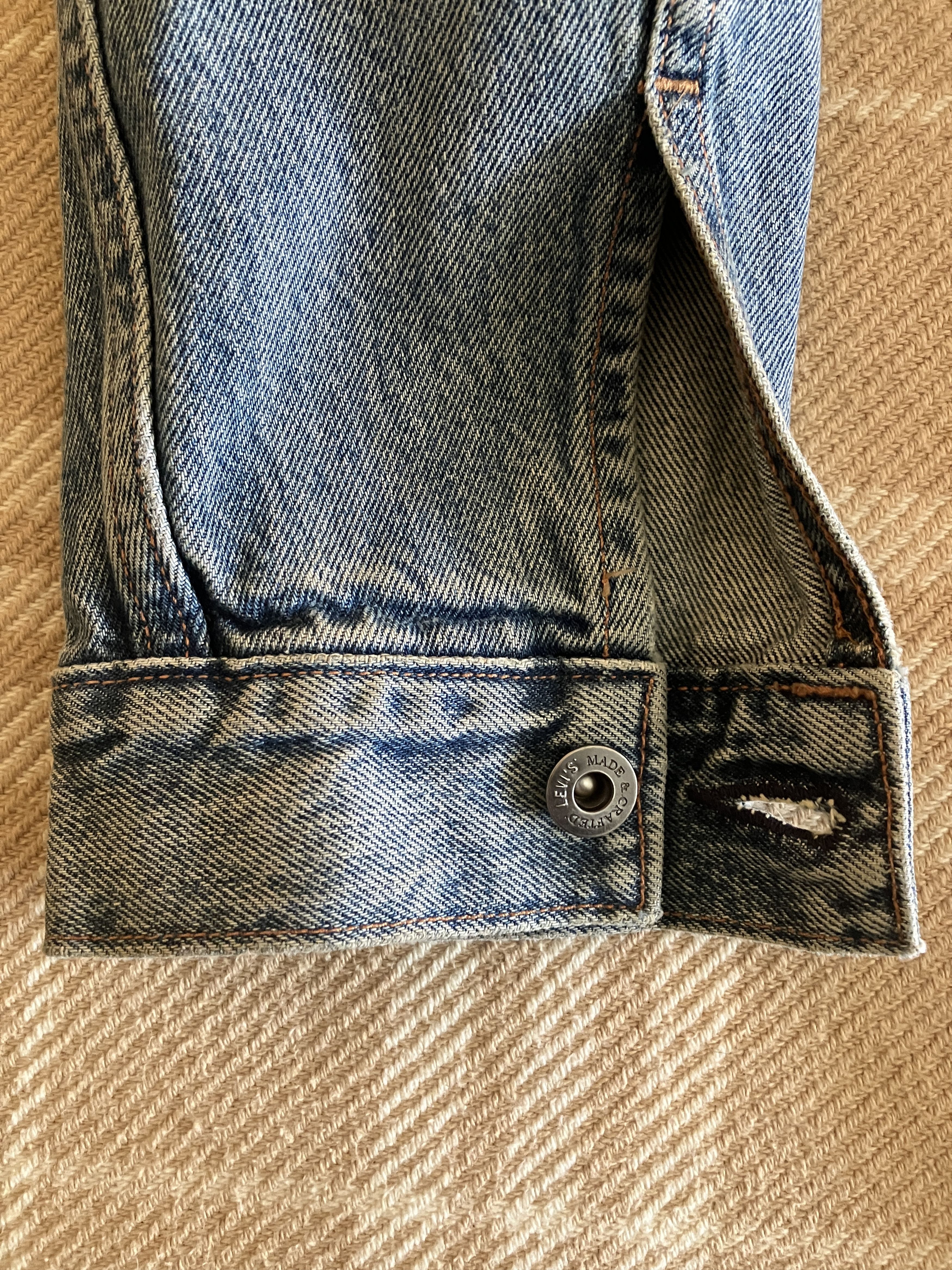 Levi's Made & Crafted Levi's Made & Crafted Pleated Denim Jean Jacket Size US L / EU 52-54 / 3 - 3 Thumbnail