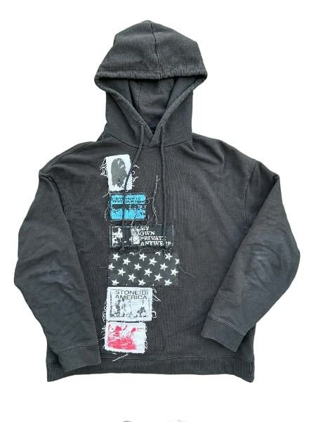 Raf Simons Raf Simons SS20 Patch hoodie america "Stoned America" Size US M / EU 48-50 / 2 - 1 Thumbnail