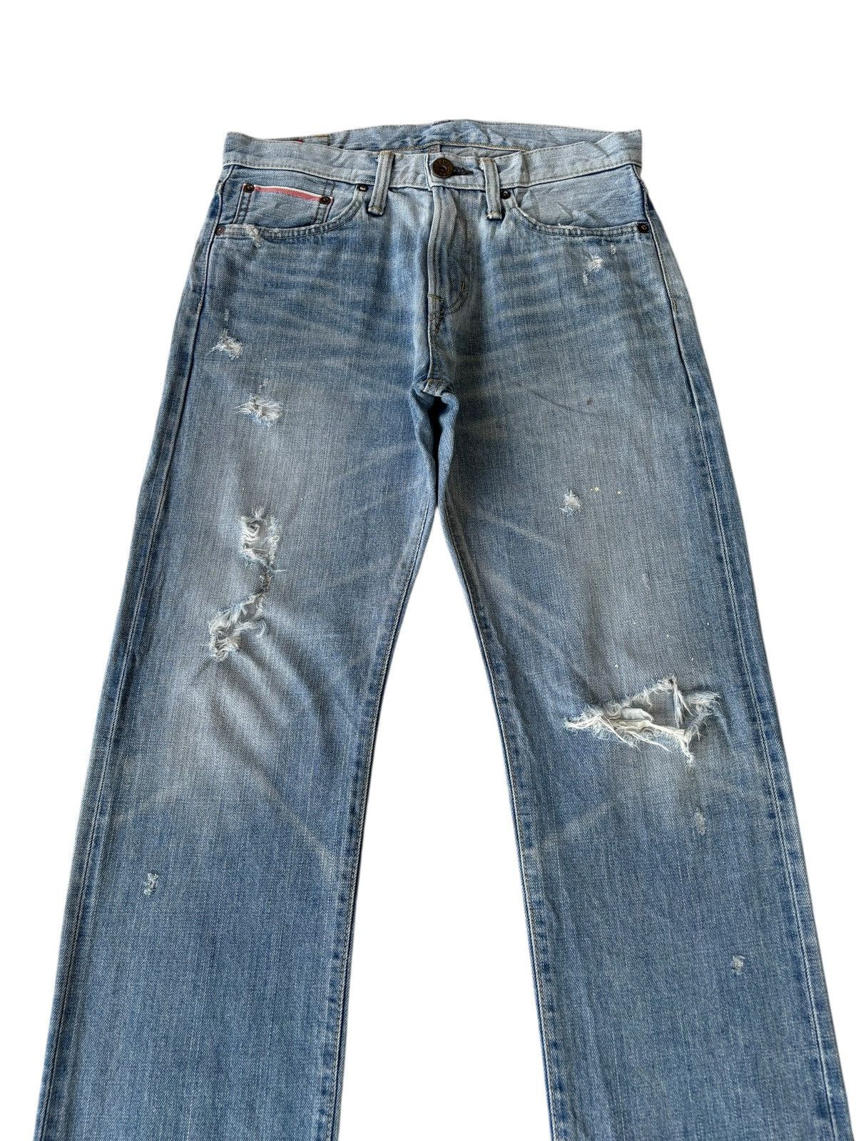 Kapital 💥EDWIN 505zx SELVEDGE DENIM BUCKLE BACK BLUE WASH JEANS Size US 30 / EU 46 - 4 Thumbnail