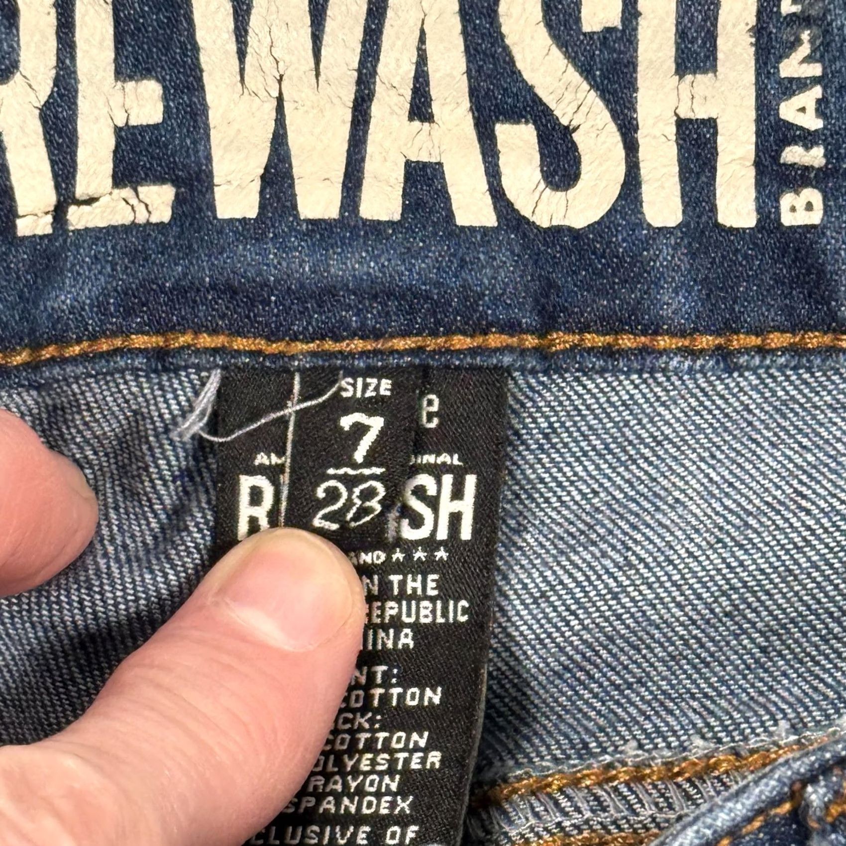 Vintage VINTAGE REWASH Jeans? Size 28" / US 6 / IT 42 - 6 Thumbnail