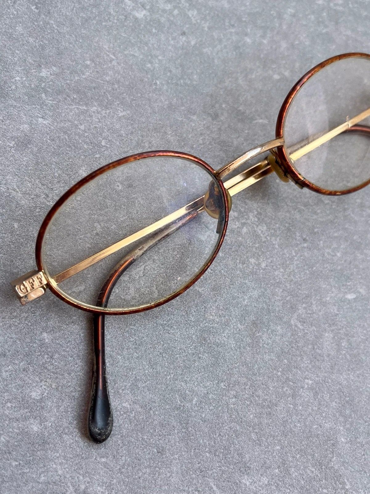Gianfranco Ferre GFF Gianfranco Ferre Vintage 60s 70s Gold Metal Eyeglass Size ONE SIZE - 3 Thumbnail