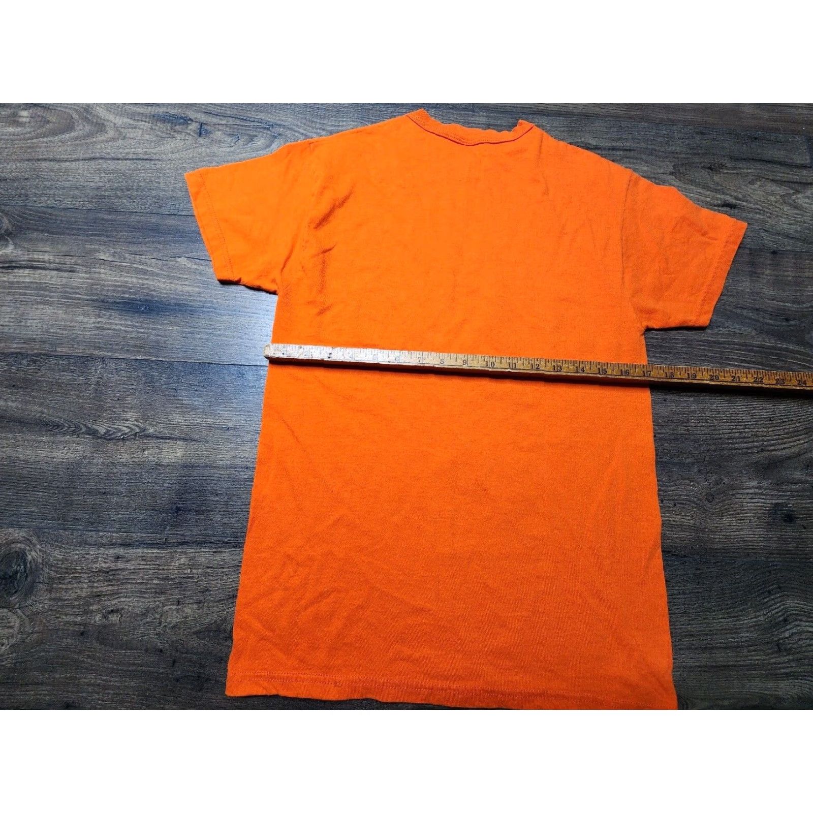Russell Athletic VINTAGE Russell Athletic T Shirt Mens S Orange Crew Neck Short Sleeve Cotton USA 1990s Basic Tee Size US S / EU 44-46 / 1 - 2 Thumbnail