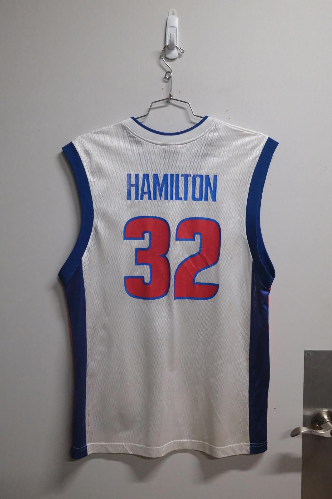Reebok 04 Reebok Detroit Piston Hamilton #32 Basketball Jersey Size ONE SIZE - 2 Thumbnail