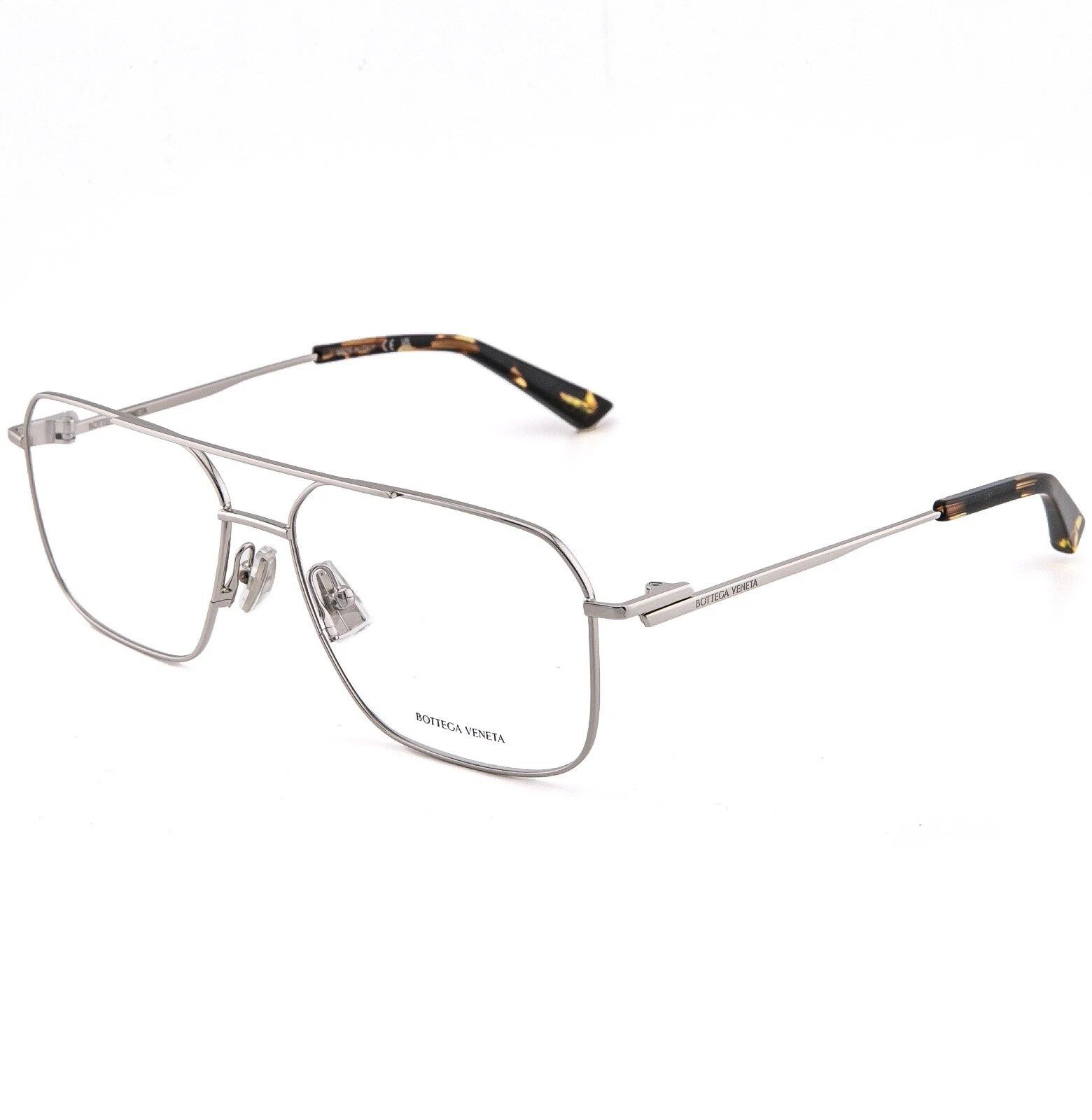 Bottega Veneta BOTTEGA VENETA 1384 CLASSIC BV1384O Silver Optical Pilot 002 Size ONE SIZE - 4 Thumbnail
