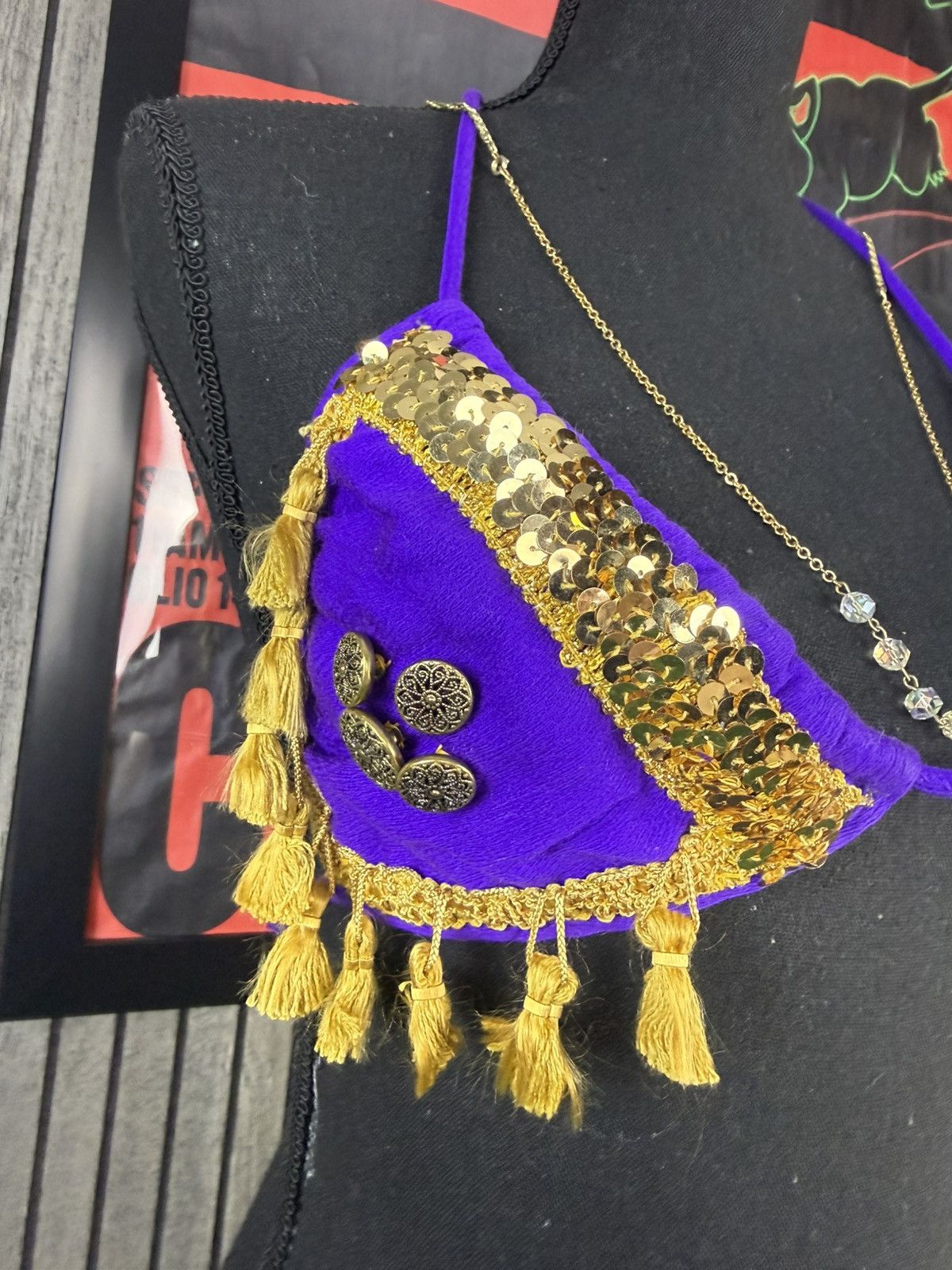 Vintage Vintage 1940s 3-piece Belly Dancer Size Small + Symbols Size ONE SIZE - 2 Thumbnail