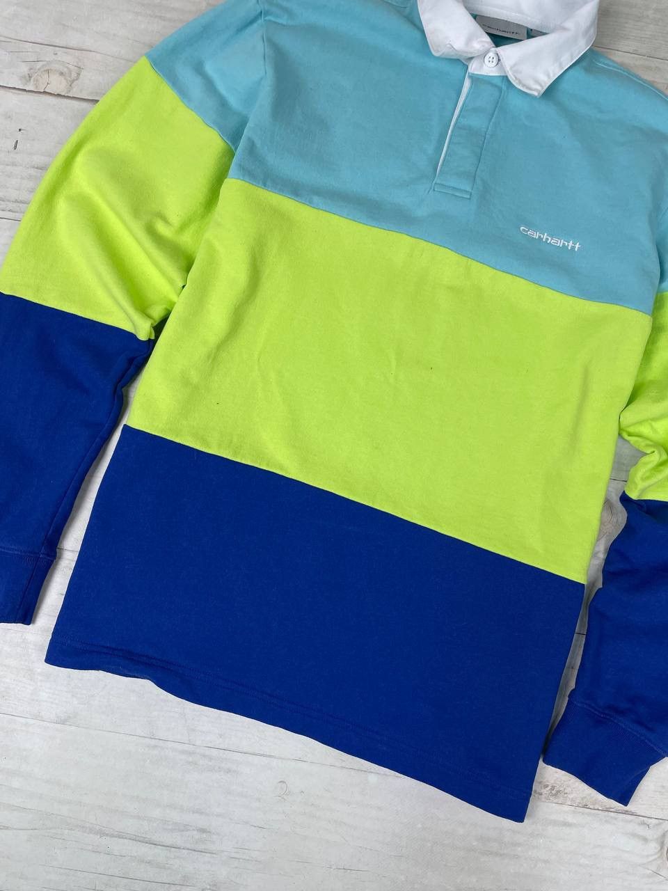 Carhartt Carhartt WIP Newport Rugby Long Sleeve Polo Shirt Striped Size US S / EU 44-46 / 1 - 3 Thumbnail