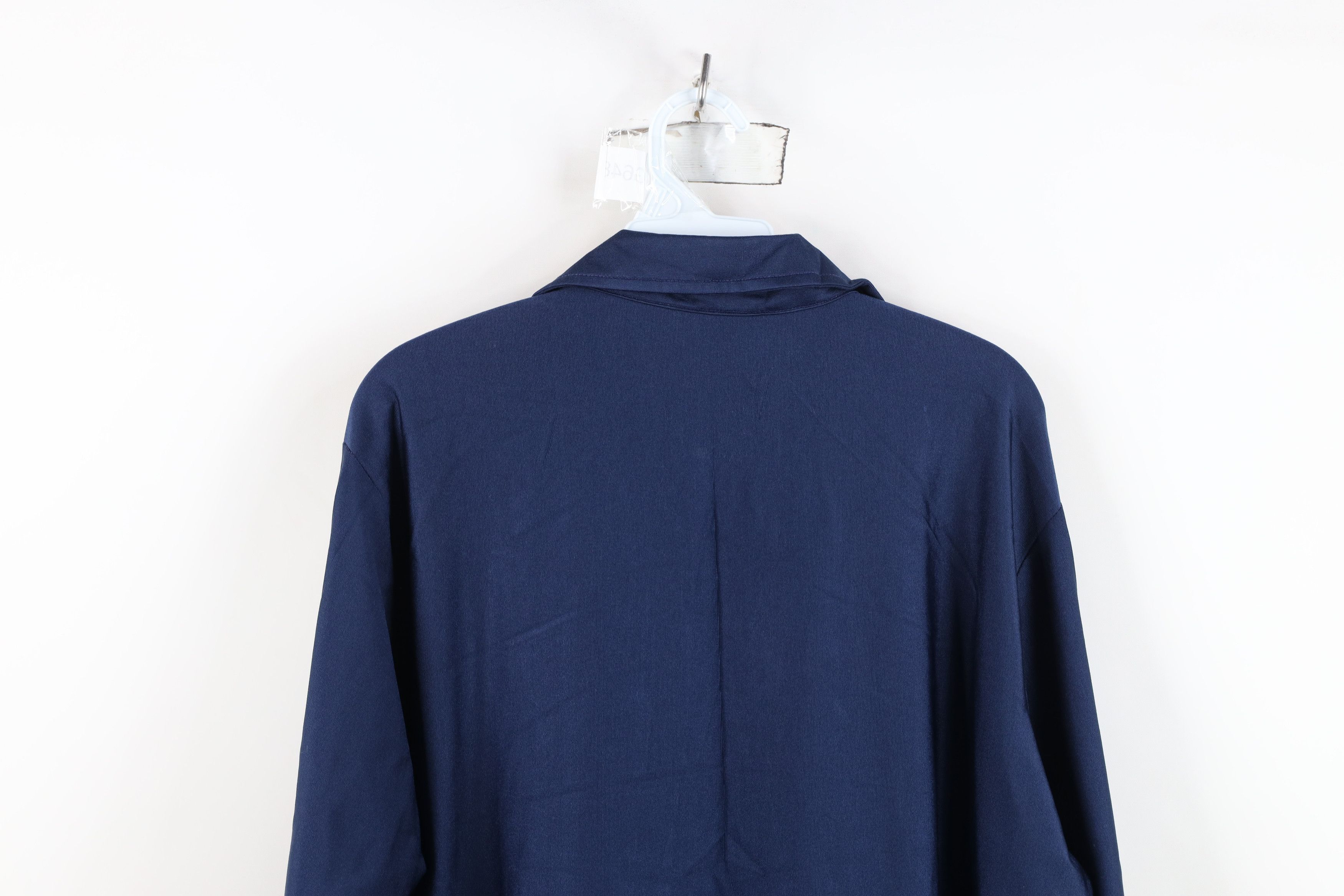 Vintage Vintage 70s Streetwear Knit Collared Button Shirt Blue USA Size US L / EU 52-54 / 3 - 9 Thumbnail