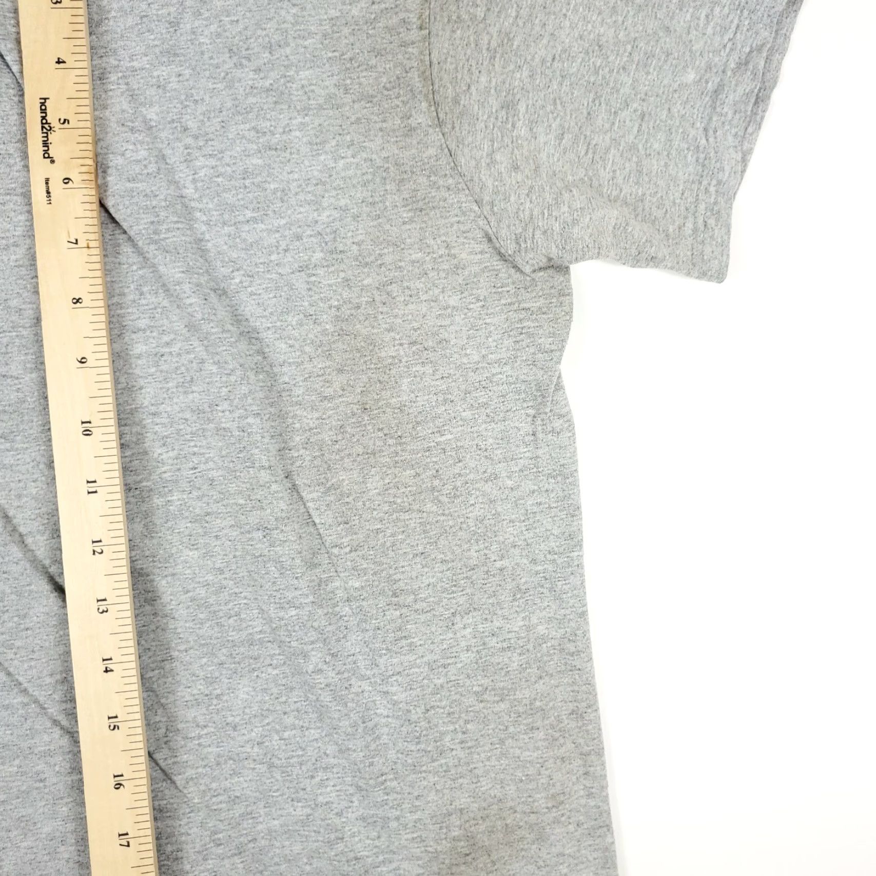 Adidas Adidas T-Shirt Mens Small Gray Earn Your Stripes Short Sleeve STAINED Size US S / EU 44-46 / 1 - 5 Thumbnail