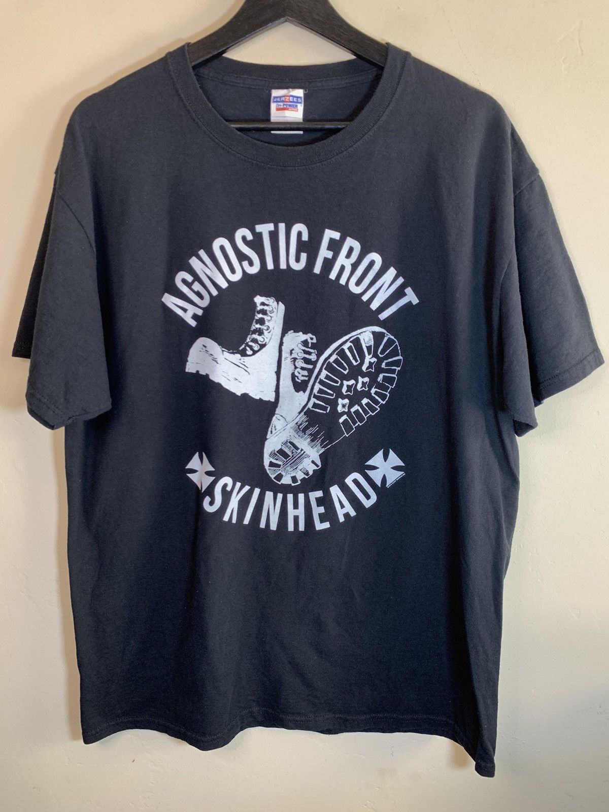 Band Tees *RARE* Agnostic Front Punk Skinhead Anti Nazi Band T-Shirt L Size US L / EU 52-54 / 3 - 1 Thumbnail