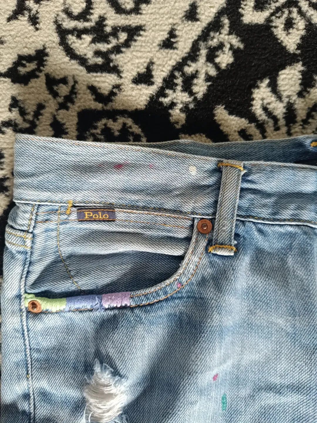 Polo Ralph Lauren Polo Splash Ink Jeans Size US 31 - 6 Thumbnail