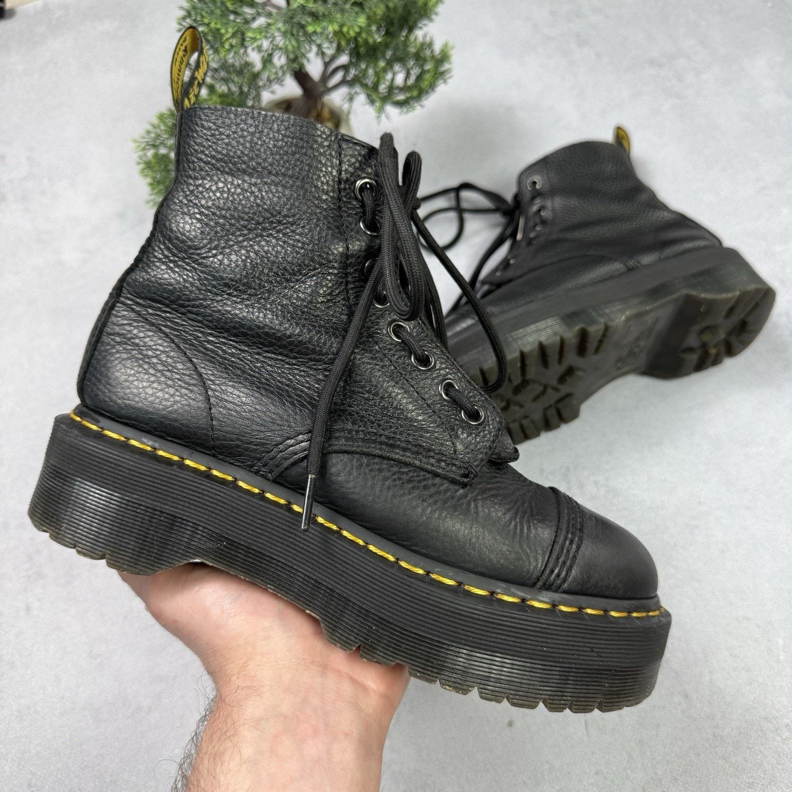 Dr. Martens Dr Martens Sinclair Chuncky Boots Women Size US 7 38 Black Size US 7 / IT 37 - 1 Thumbnail
