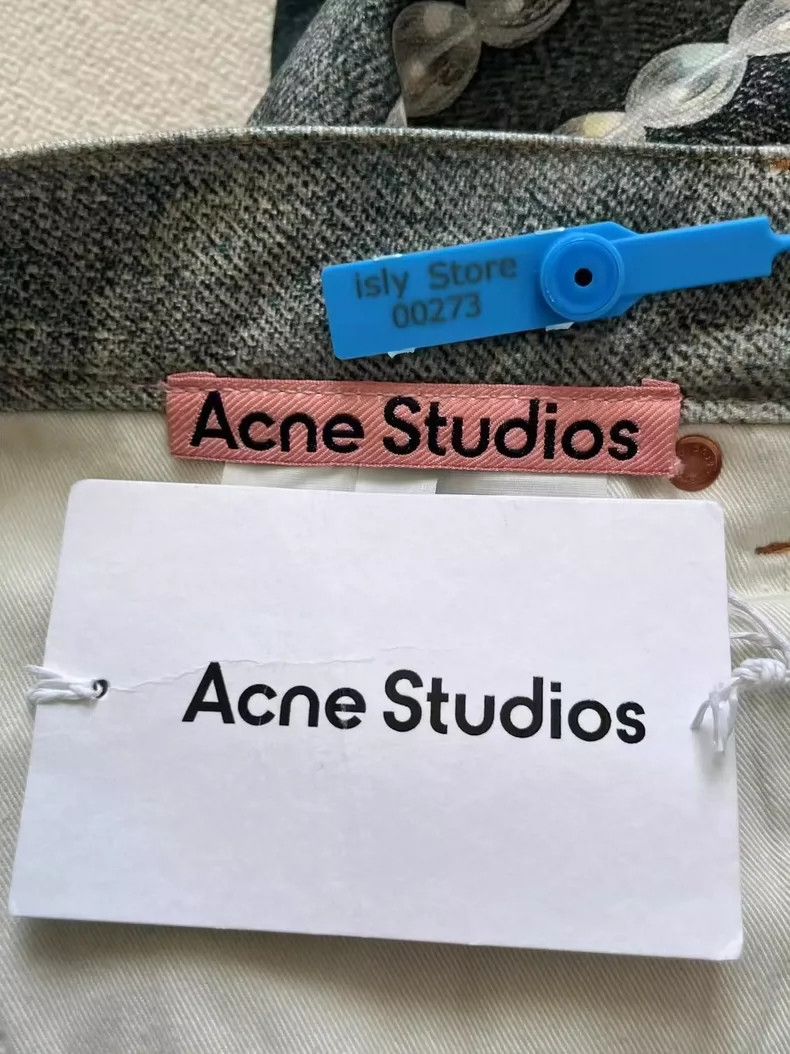 Acne Studios Acne Studios size:52 Blue candy chain 3D printed loose low Size 31" - 5 Thumbnail