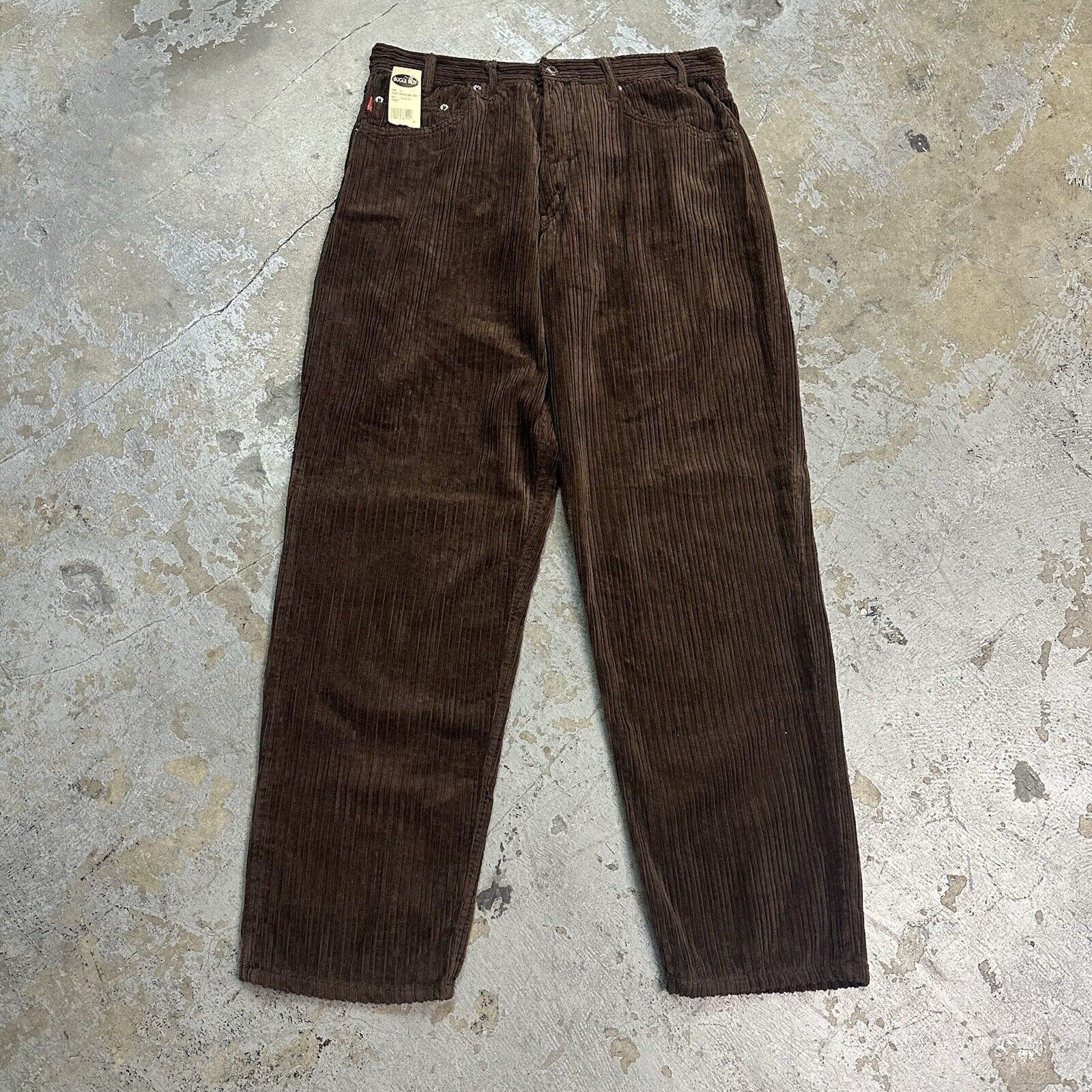 Anchor Blue × Bugle Boy × JNCO NWT Vintage Bugle Boy Brown Loose Baggy Corduroy Pants 36x32 Size US 36 / EU 52 - 1 Thumbnail