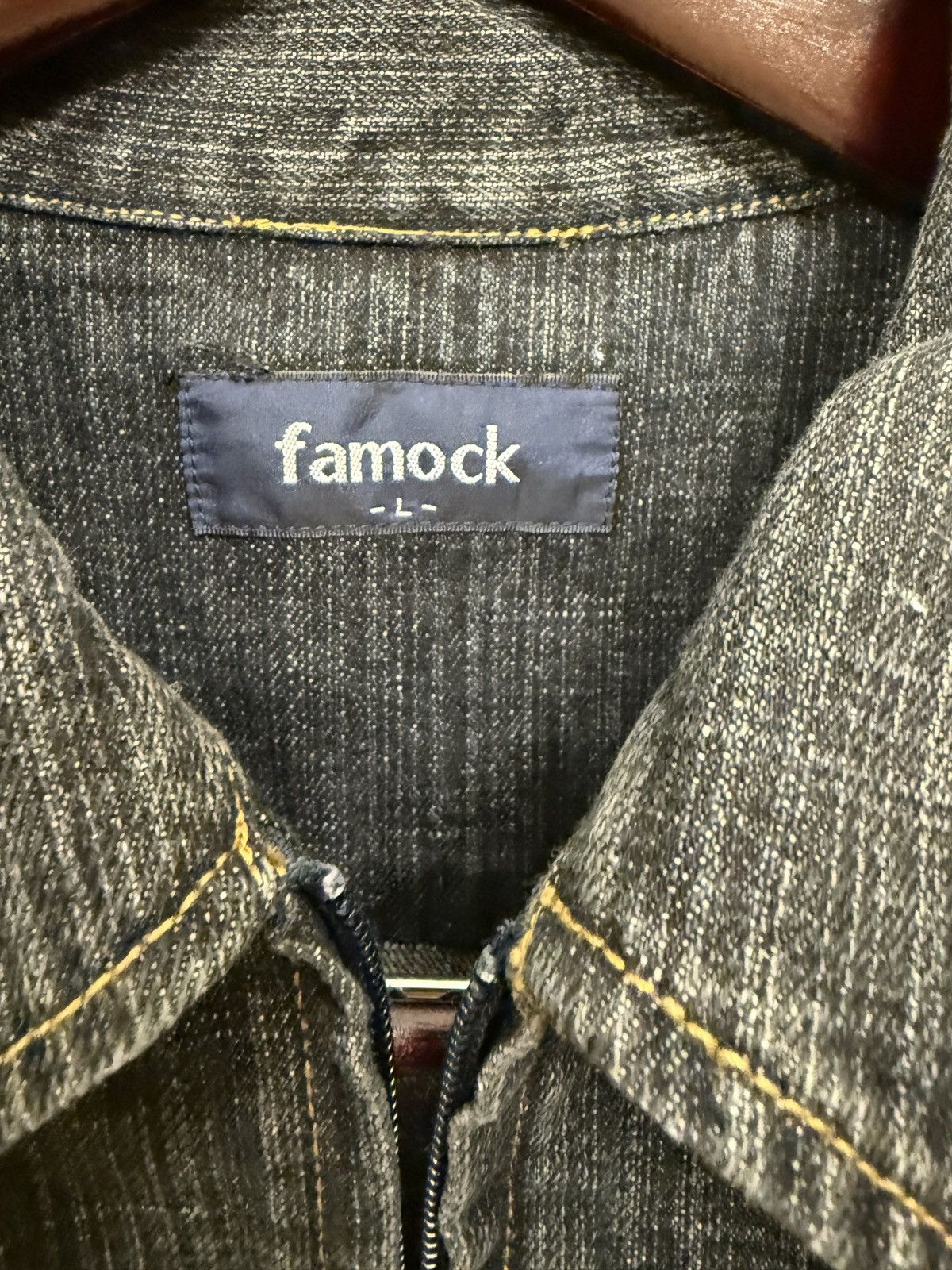 Japanese Brand 2000s famock japan indigo wash denim jacket y2k style Size US L / EU 52-54 / 3 - 5 Thumbnail