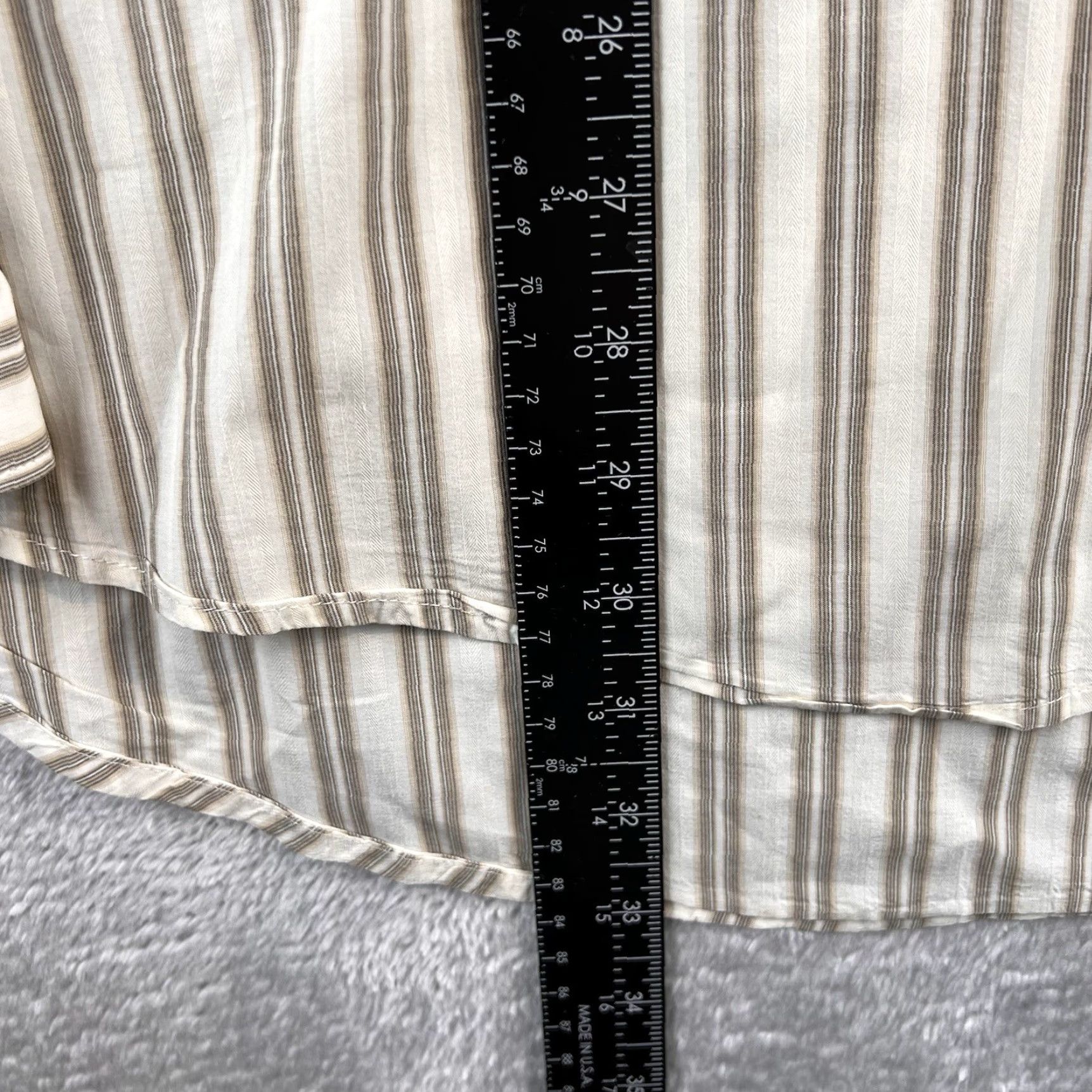 7 For All Mankind 7 For All Mankind Button-Down Shirt Mens XXL Striped Preppy Casual Workwear"] Size US XXL / EU 58 / 5 - 4 Thumbnail