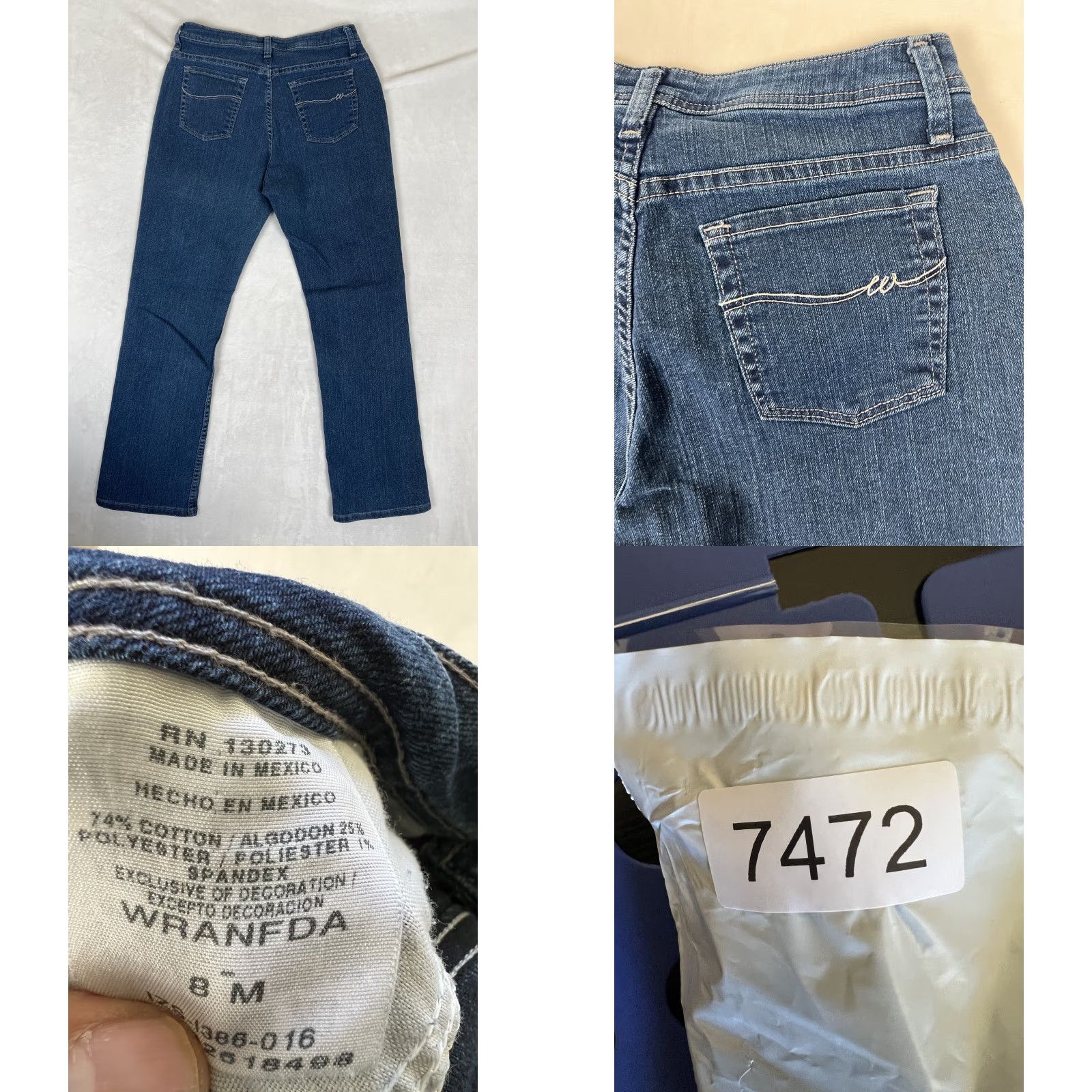Wrangler Vintage Wrangler Jeans Womens Size 8 Boot Cut Stretch Blue Denim Mid Rise Y2K Size 30" / US 8 / IT 44 - 8 Thumbnail