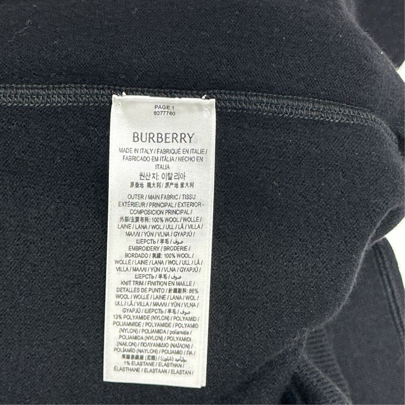 Burberry Burberry Black Knit Jogger Pants for Men 0079 Size US 32 / EU 48 - 1 Thumbnail